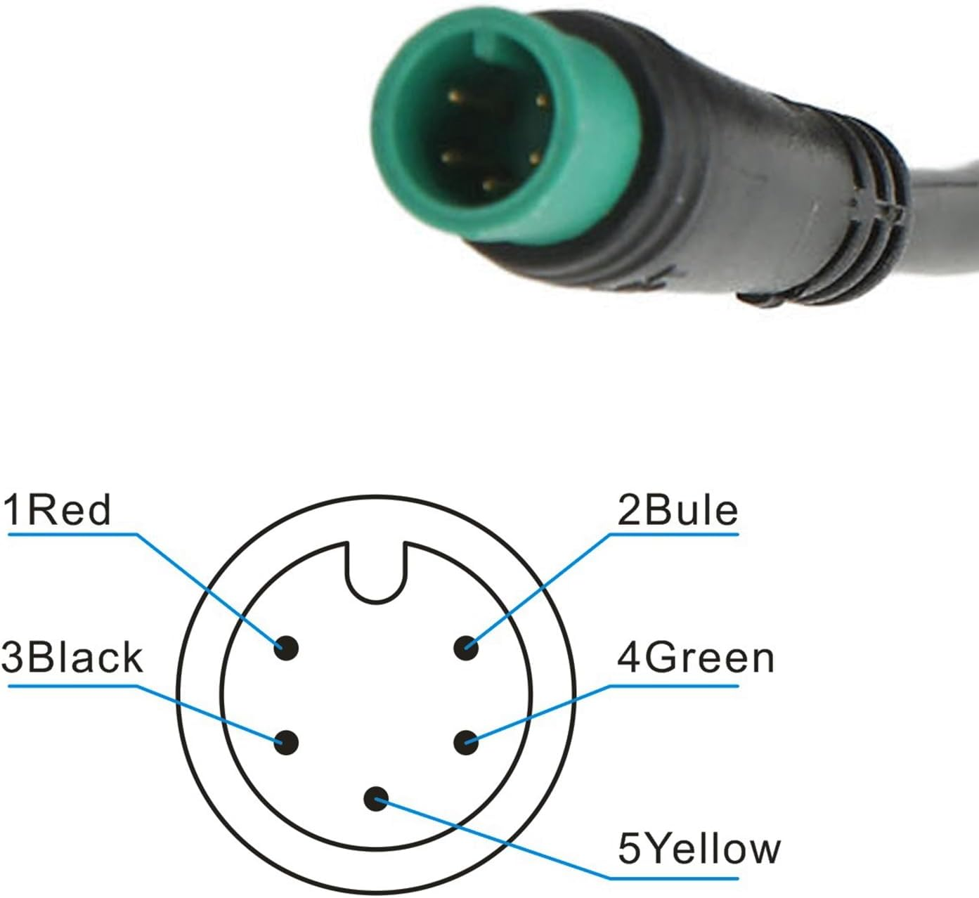 Electric Cycle LCD Display, 24V 36V 48V 60V Universal E Scooter M5 E Bike Display Meter Control Panel Waterproof 5 Pin Electric Scooter Panel Screen for 31.8 22.2Mm Electric Bike image number 4