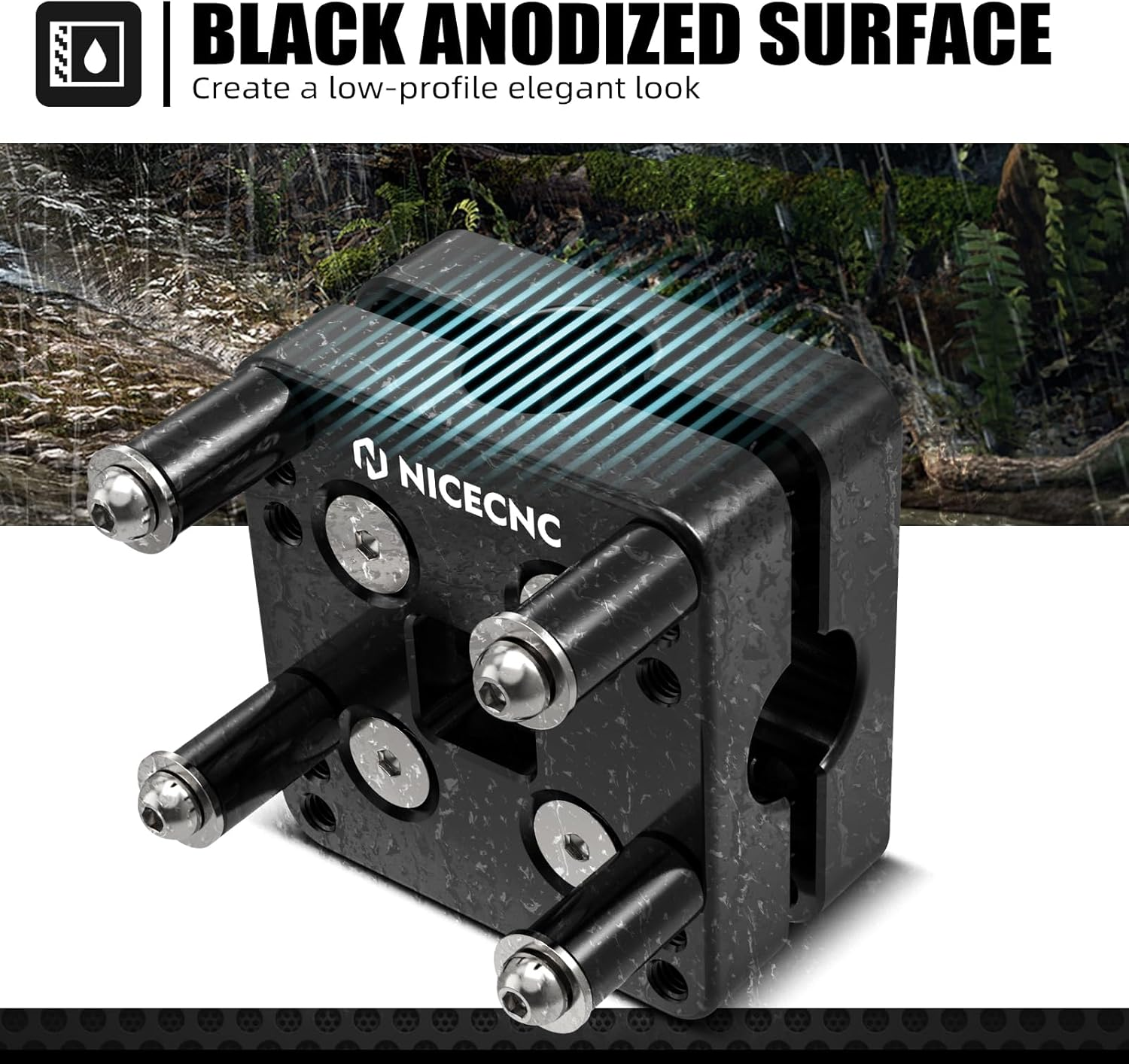 NICECNC 12MM GPS Holder Bar Clamp Compatible with Yamaha Tenere 700,Super Tenere XTZ1200 14-22,R1200 1250 GS and GSA 14-22,Aprilia Tuareg 660-2022 image number 3