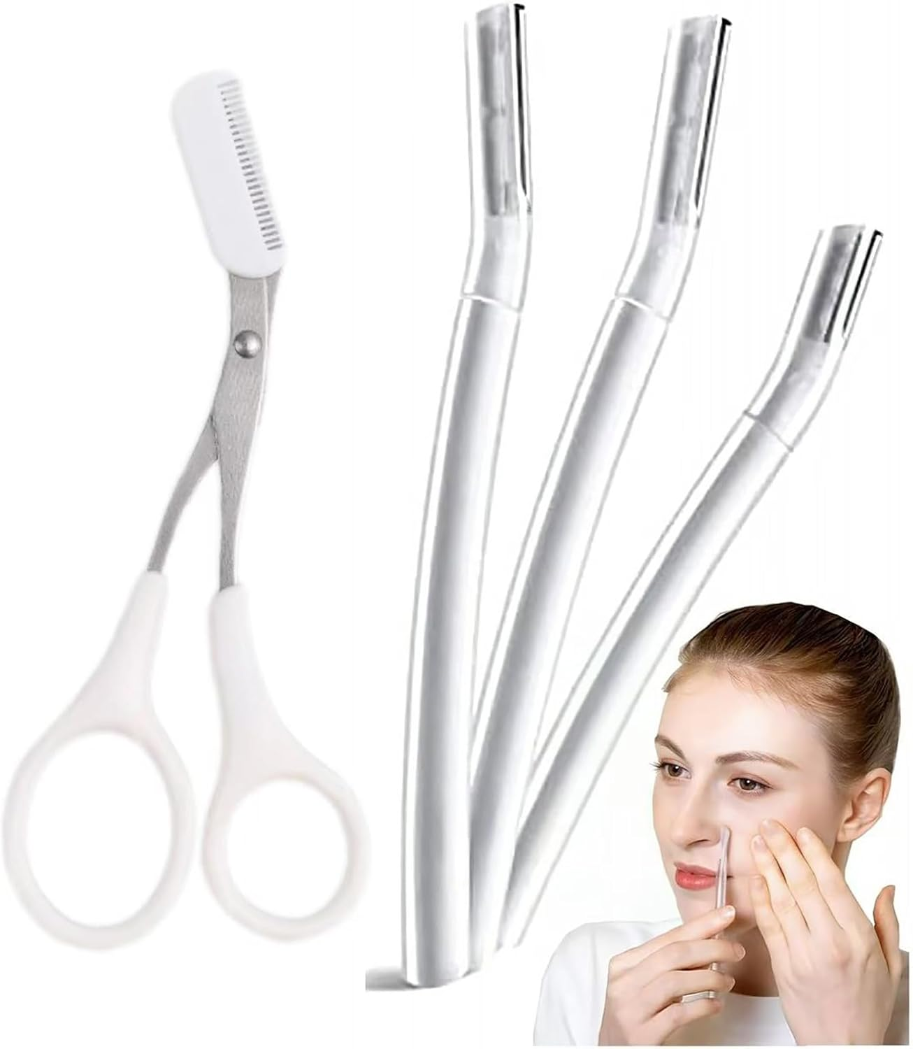 Dermaplane Razor,Face Razors for Women,Professional Dermaplaning Tool for Peach Fuz,Gentle Skin Exfoliation Blade (3Pcs) image number 5