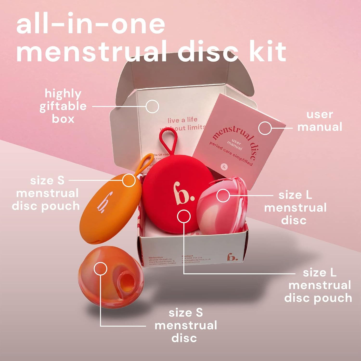 Menstrual Disc Reusable, 2-Pack Size S & L - Softer than Menstrual Cups and Can Be Used during Intimate Moments - Comfort-Fit Period Disc Set with 12 Hr Wear - 100% Medical Grade Silicone image number 3
