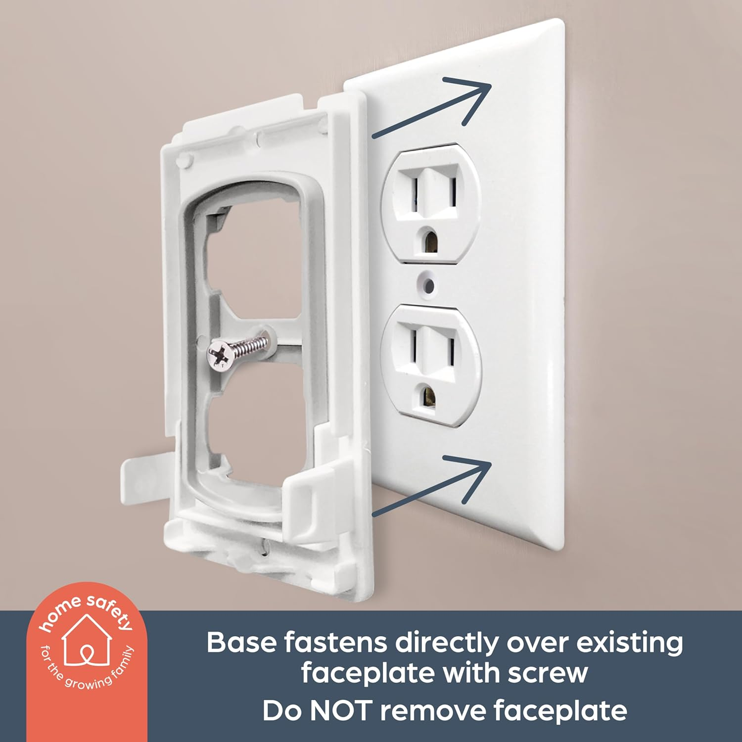 Dreambaby Dual Fit Outlet Plug Cover - Model L907 - Electrical Socket Guard for Standard and Decora, White, 2 Count (Pack of 1) image number 1