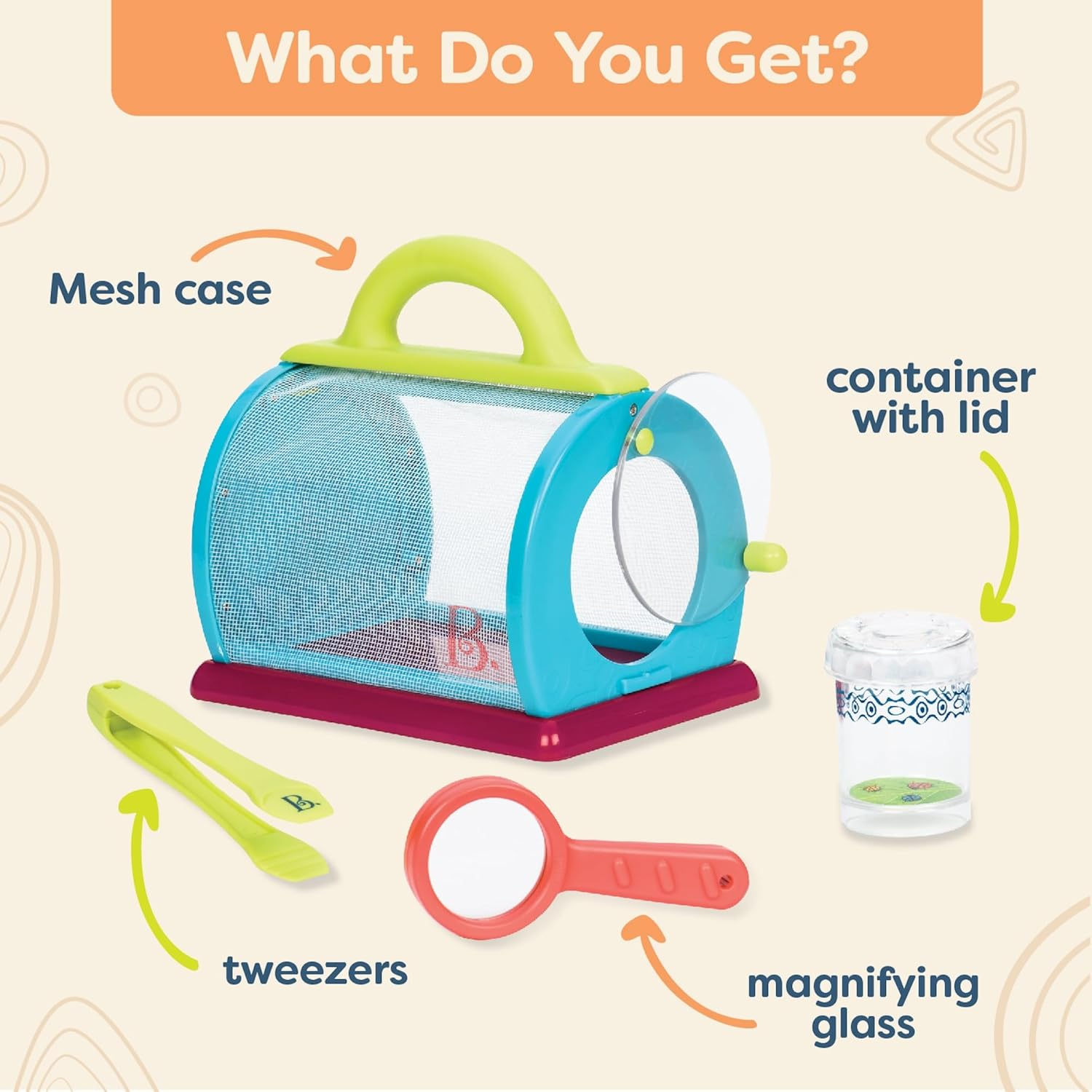 B Toys by Battat &ndash; Bug Bungalow Insect Catching Kit &ndash; Bug Toys for Kids 3+ image number 1