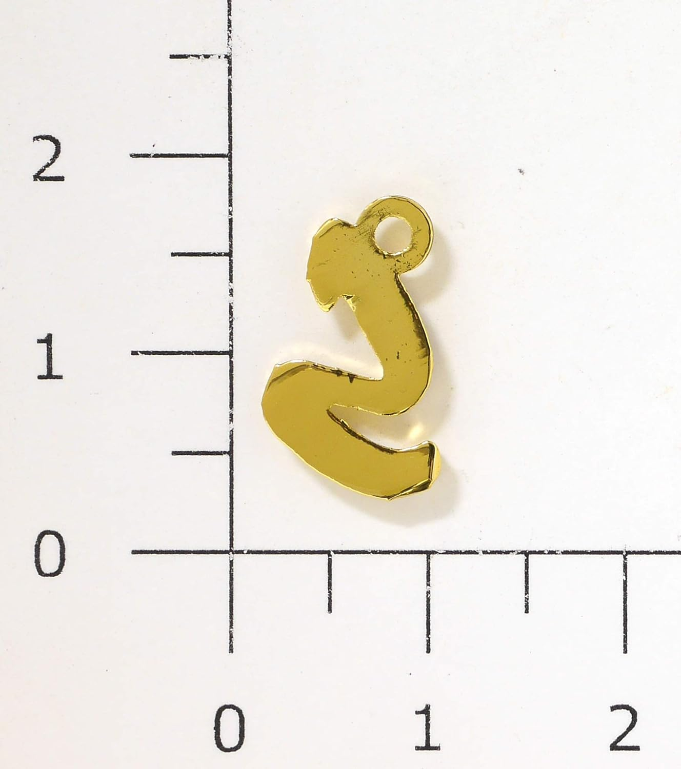 Sofia Co., Ltd. B-42-G Accessory Parts, Alphabet, Rhinestone, with Can, 0.6 Inches (15 Mm), Gold, S, 1 Piece image number 2