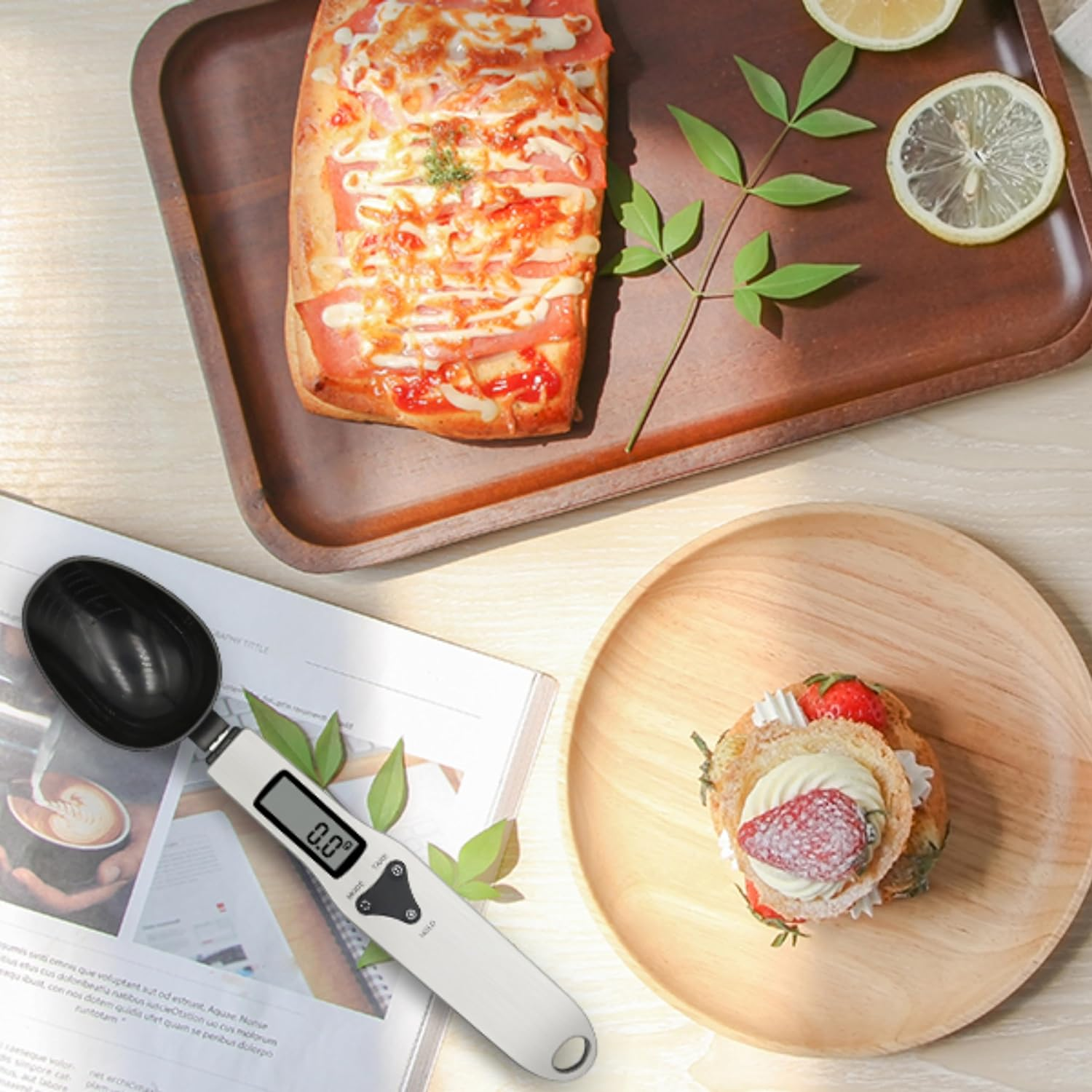 Nebula-X Kitchen Measuring Spoon Food Scale Digital Multi-Function Digital Spoon Scale, Weight from 0.1 Grams to 500 Grams Support Unit G/Oz/Gn/Ct (Rechargeable Model) image number 2