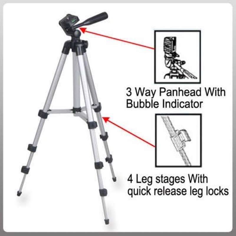 Professional Tripod for DSLR Canon Nikon Sony Camera Camcorder Stand Lightweight image number 1
