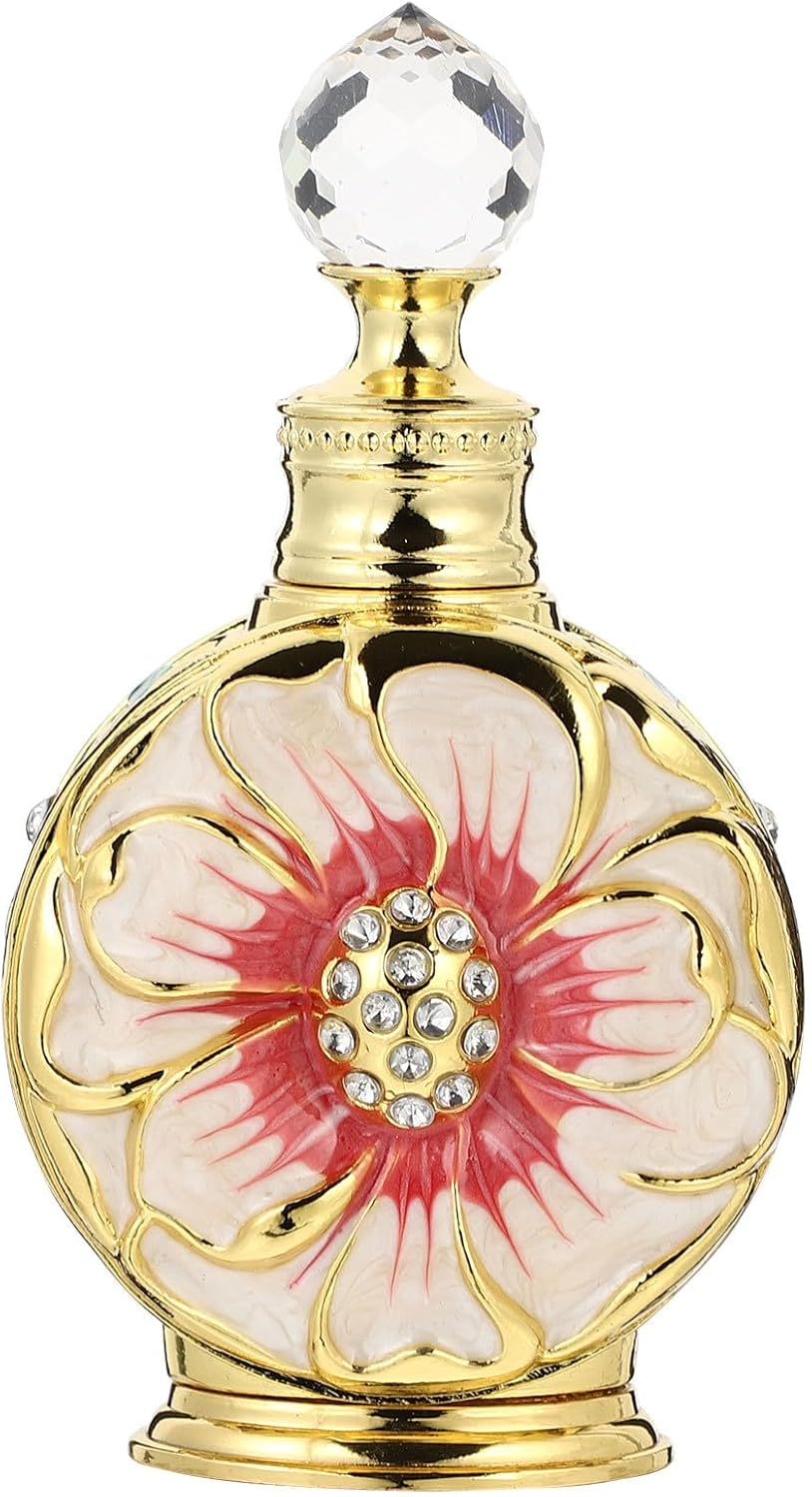 Healifty Essential Oil Dropper Bottle Vintage Glass Perfume Bottle 12Ml Decorative Refillable Perfume Women Dropper for Essential Oils Glass Vials S