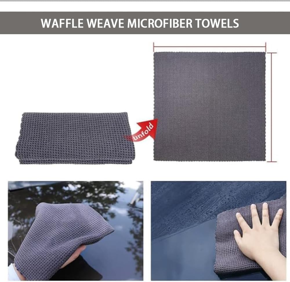 12-Piece Car Wash and Detailing Tool Set &ndash; Includes Wheel Brush, Tire Brush, Car Wash Mitt, Microfiber Towels, Polishing & Waxing Sponges image number 1