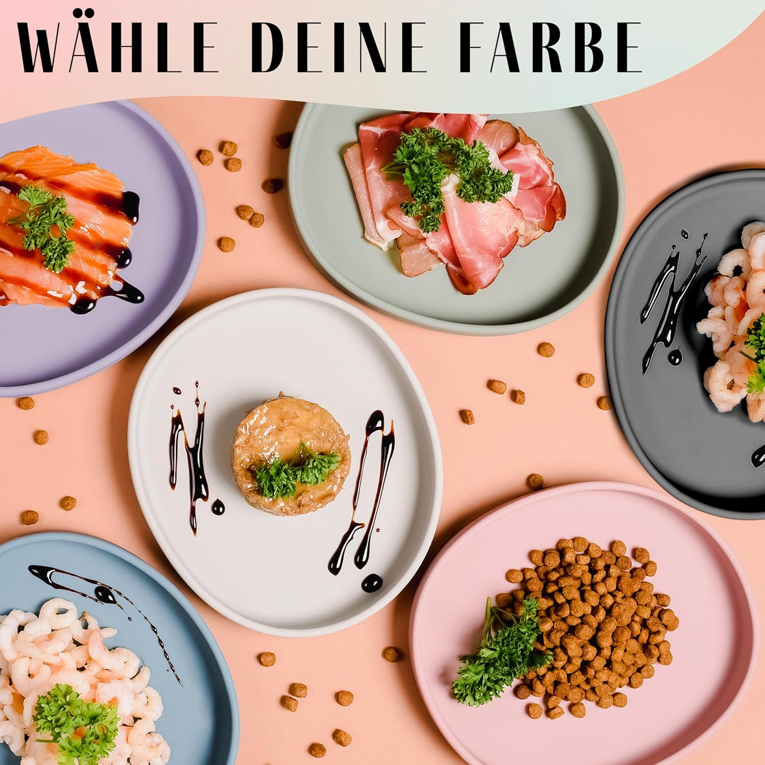 Ne&No Nala Collection Feeding Bowl for Cats Flat Cat Bowl Silicone Bowl Wide Feeding Bowl Cat Cat Bowl Silicone Bowl Cat Food Plate image number 4