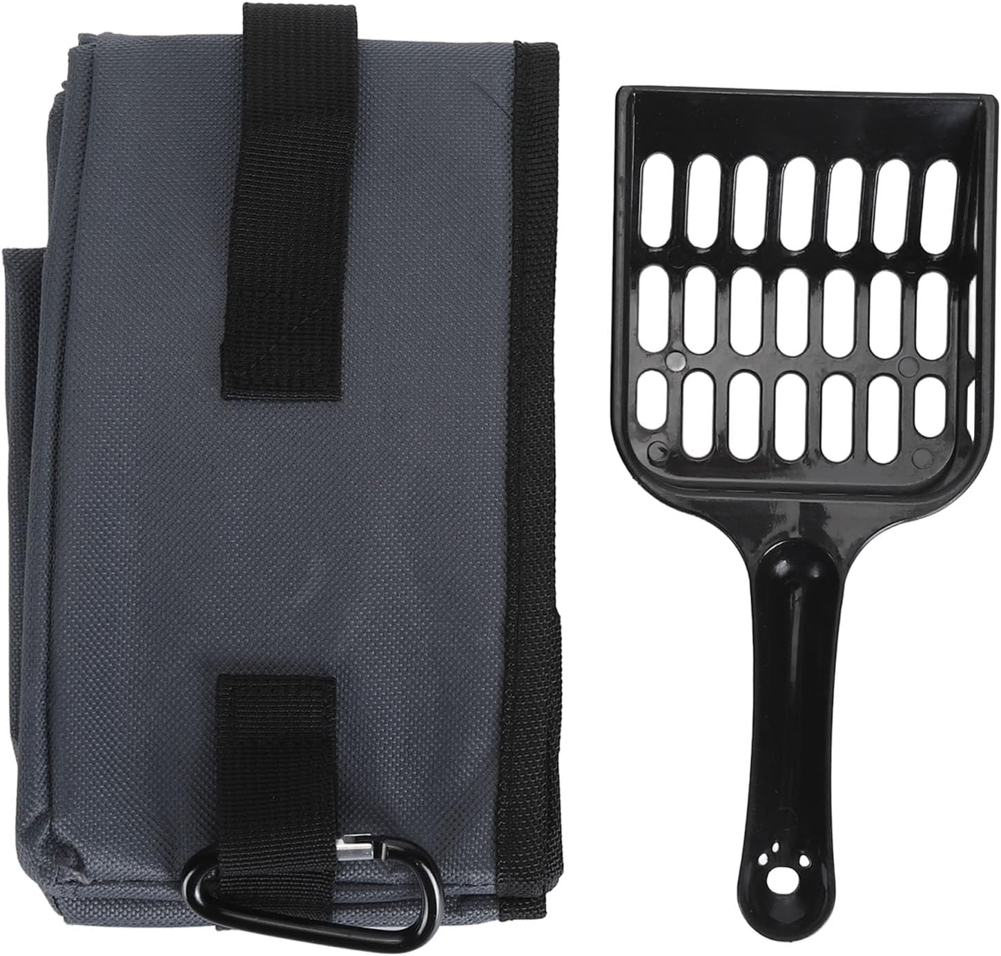 Folding Cat Litter Box, 600D Oxford Fabric Travel Litter Box Easy to Clean Reusable Cat Toilet Box with Shovel, Portable Cat Litter Tray Cat Travel Litter for Camping Road Trips(S)