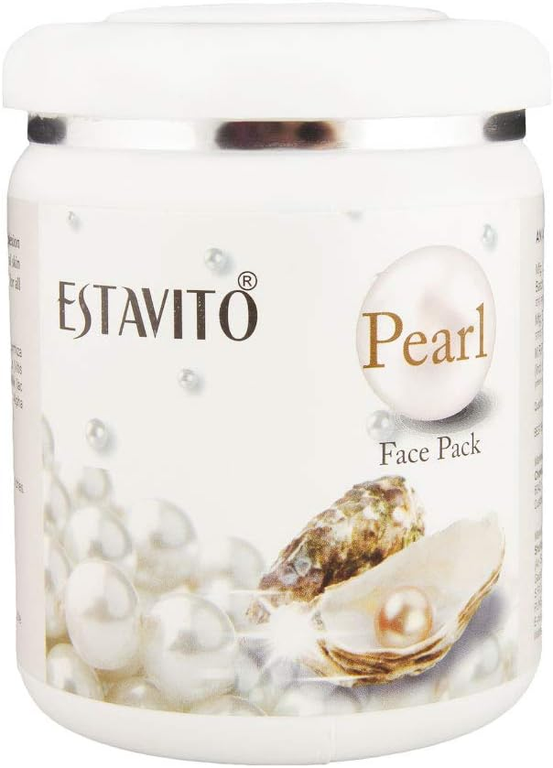 ESTAVITO Pearl Face Pack 400Gm for Skin Brightening and Whitening