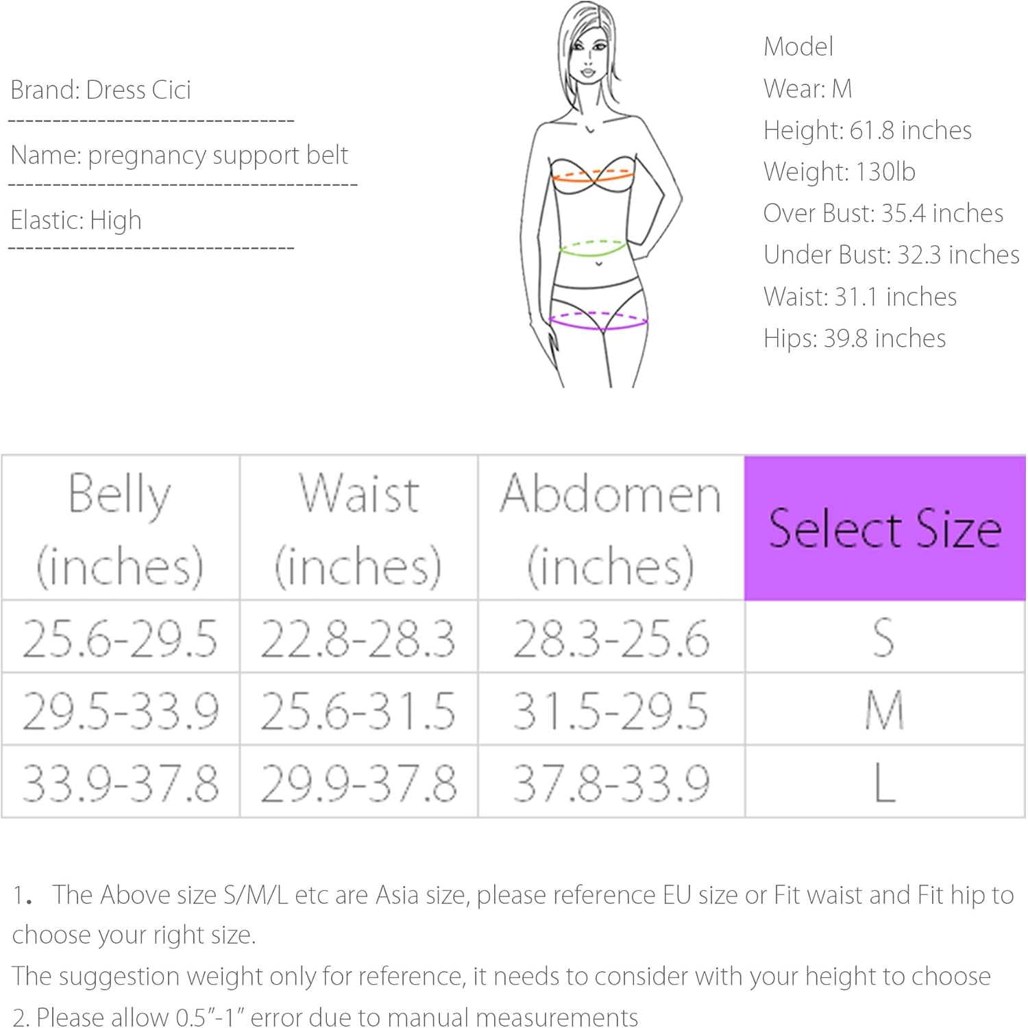 Dress Cici Waist Trainer Slimming Shapewear, Maternity Control & Tummy Flattening Belly Bands image number 2