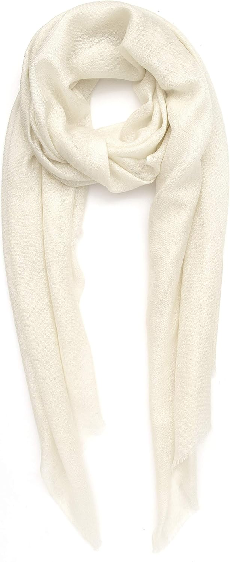 Cashmere Scarf (Gift Box) Made in Kashmir Soft Warm Scarf Merino Wool Mulberry Silk Blend Stole Wrap Womens Mens Pashmina Shawl 22/23