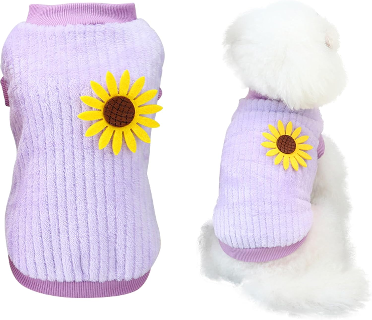 YAODHAOD Dog Clothes Pet Plush Pullover Dog Sweater Soft Thickening Warm Pup Dogs Shirt Winter Puppy Sweater for Dogs Cats (Small, Blue)