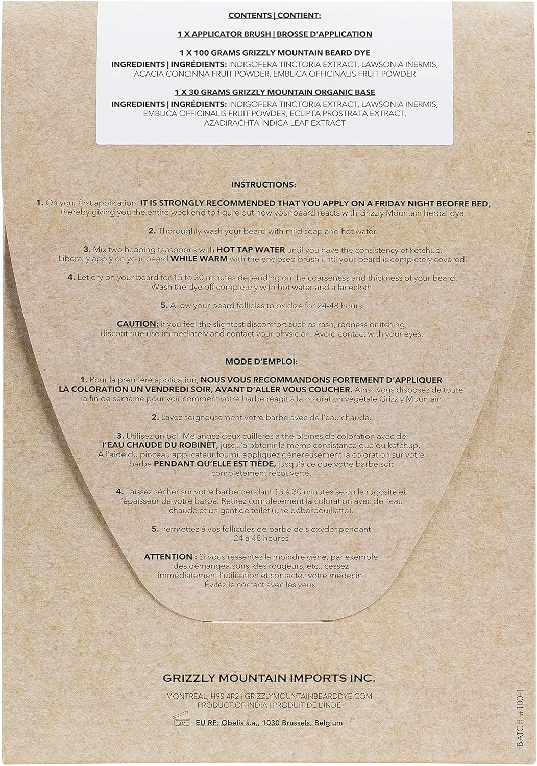 Grizzly Mountain Organic Base (All Colours)