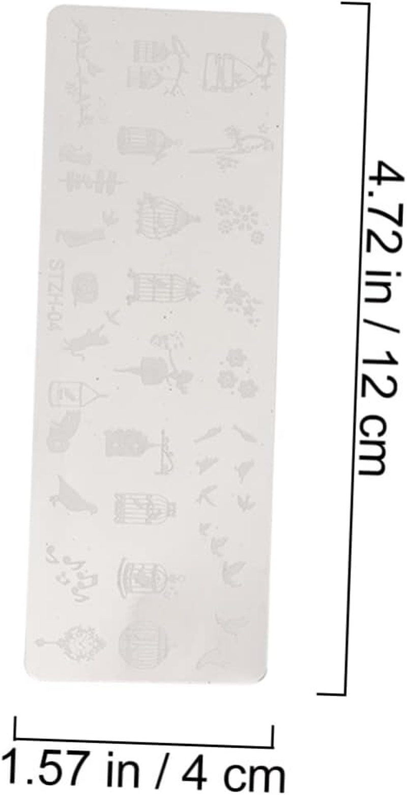 Gogogmee 6Pcs Nail Stamping Plates Manicure Templates Steel Nail Art Decorations image number 1