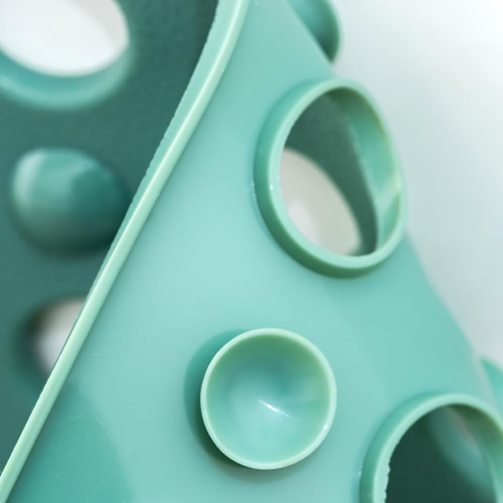 Tongke Bathtub Mat Non-Slip Bath Mat Bathroom Shower Mat with Drainage Holes, Mint Green, 80X40Cm image number 5