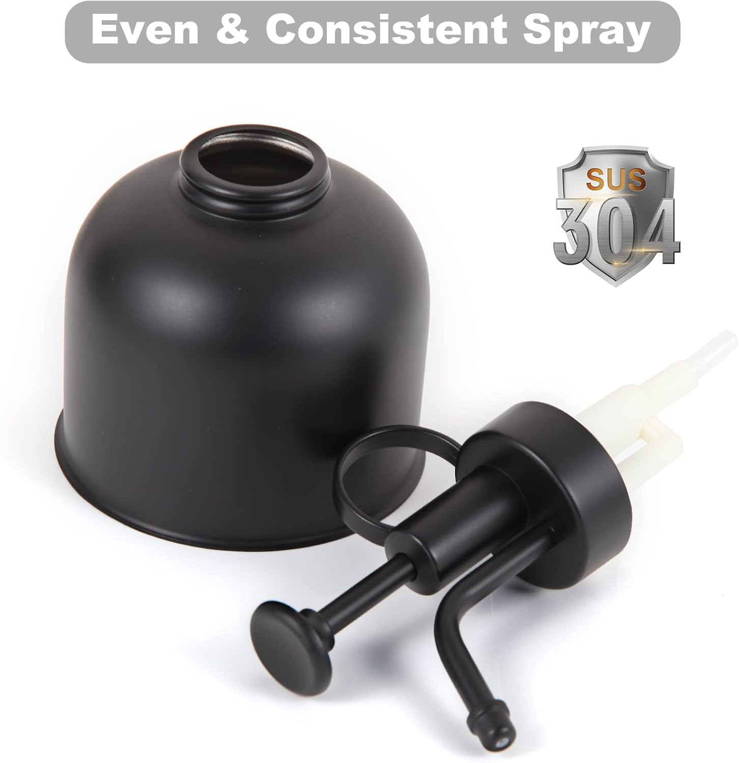 Plant Mister Spray Bottle, Metal Stainless Steel Plant Sprayer Mister, Small Watering Can Plant Spritzer with Top Pump for Indoor House Air Plants Succulents Outdoor Garden Decorative(Matte Black) image number 2