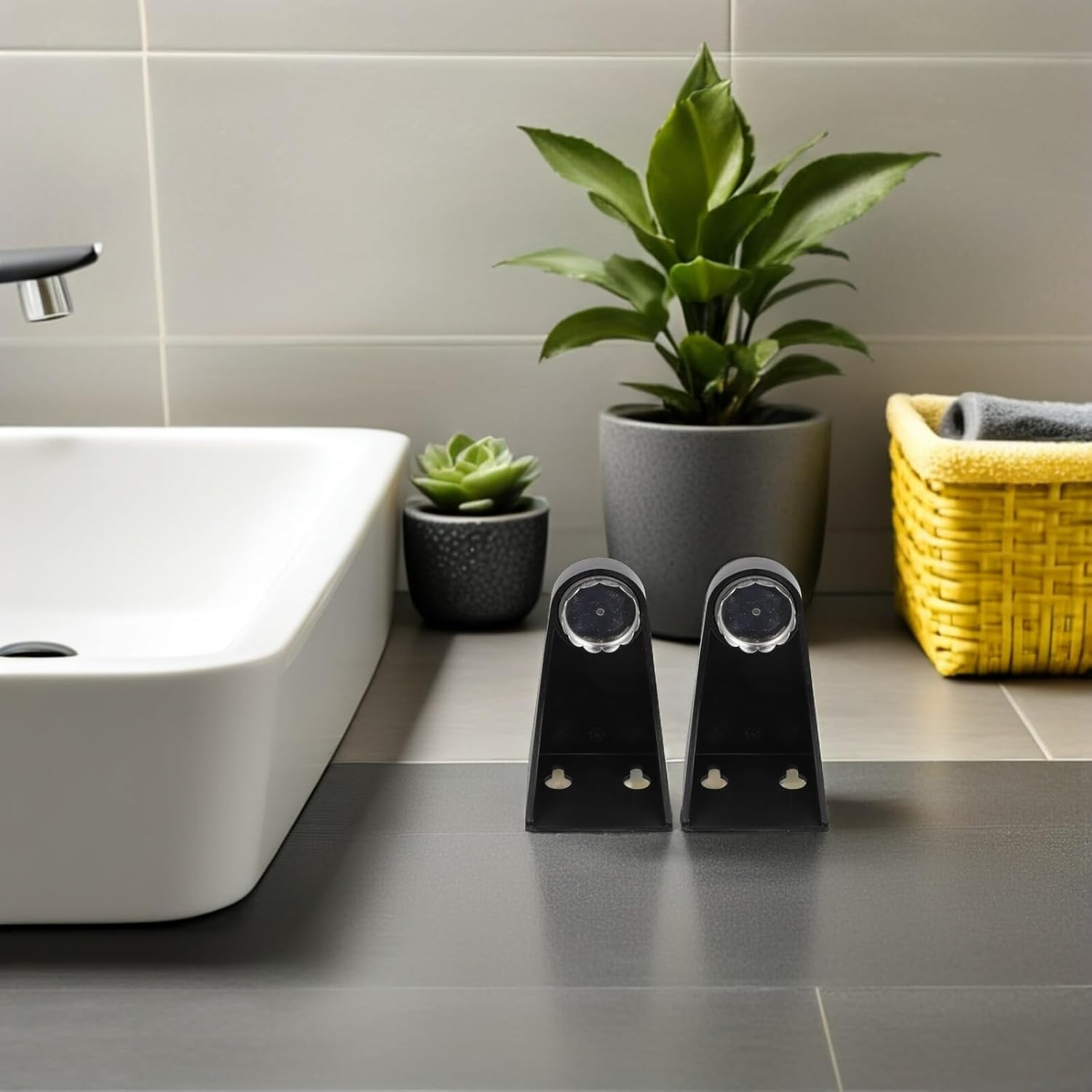 Magnetic Soap Rack 2Pcs Black Wall Hanging Soap Holder Shower Storage Rack for Bathroom Organizing image number 3