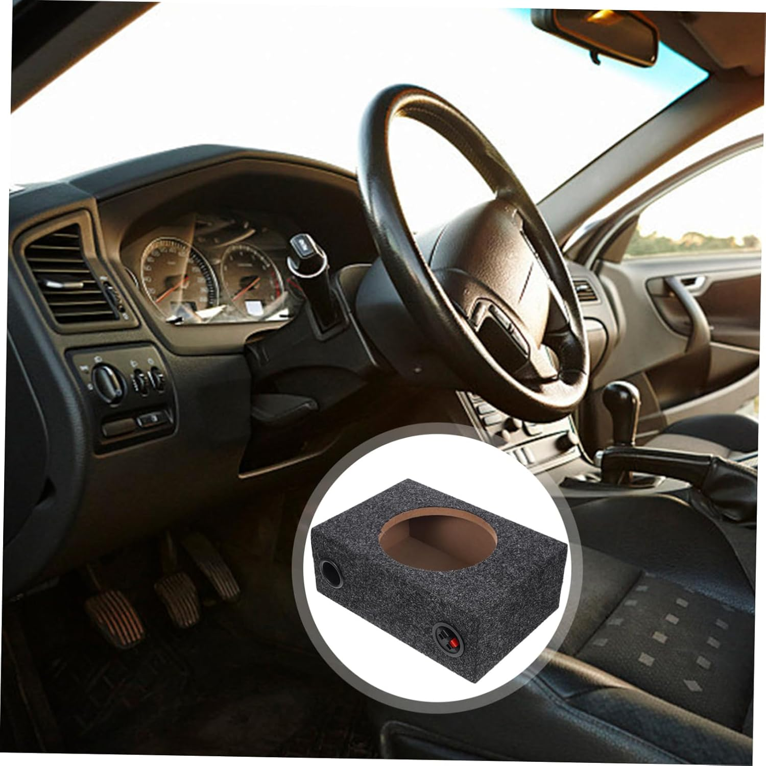 Gatuida Sealed Subwoofer Box for Speakers and Enclosure Car Audio Powerful Bass Lightweight Design for Easy Installation image number 4