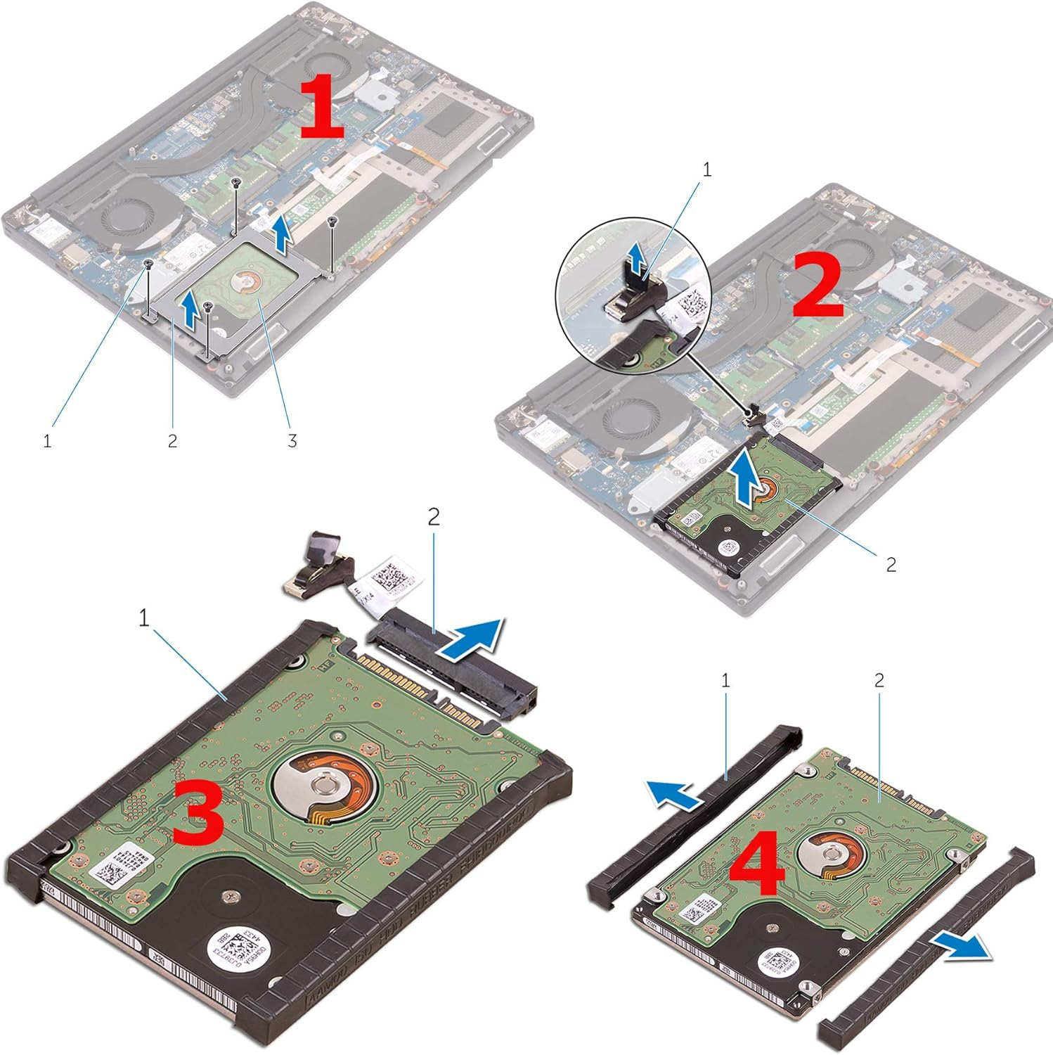 Deal4Go HDD Connector + Hard Drive Caddy Bracket Carrier for Dell Precision 15 (M5510 M5520 M5530) / XPS 15 (9550 9560 9570) 3FDY3 image number 2