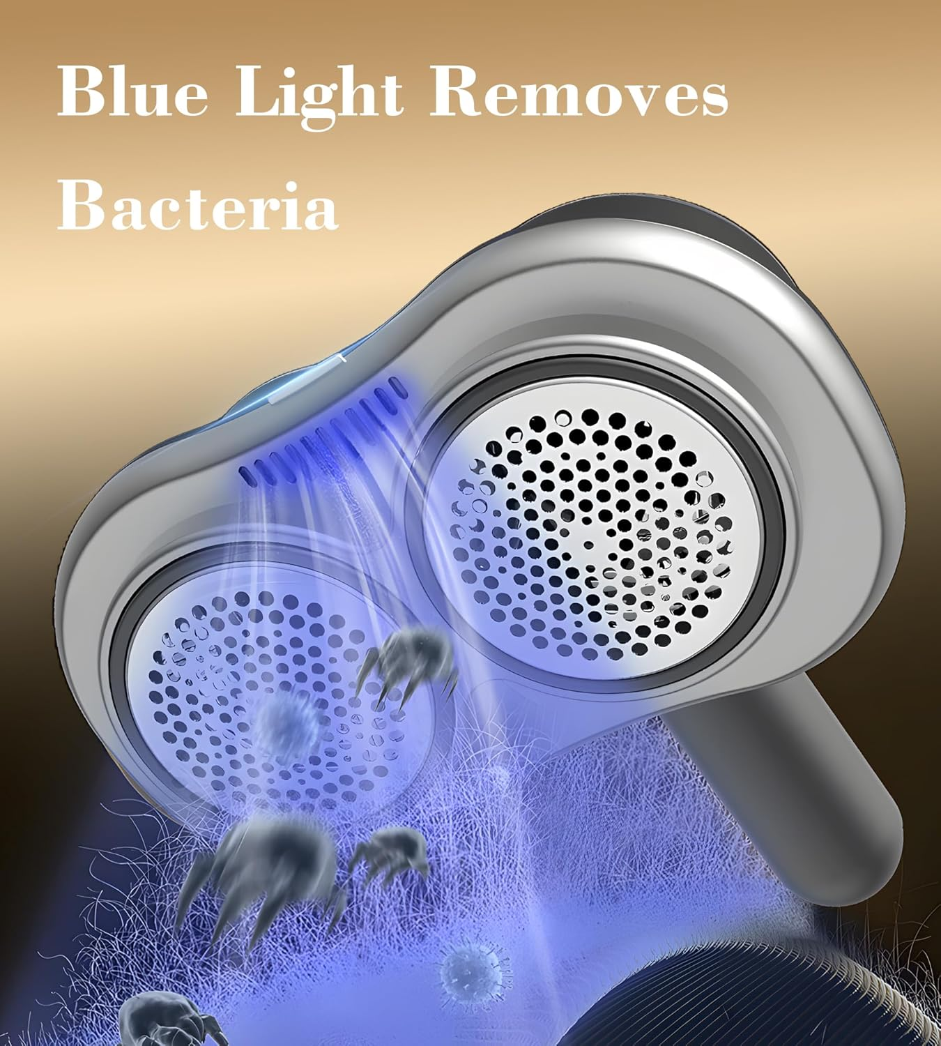 Aricvort Fabric Shaver and Lint Remover, Rechargeable Portable Fabric Shaver, Black image number 1