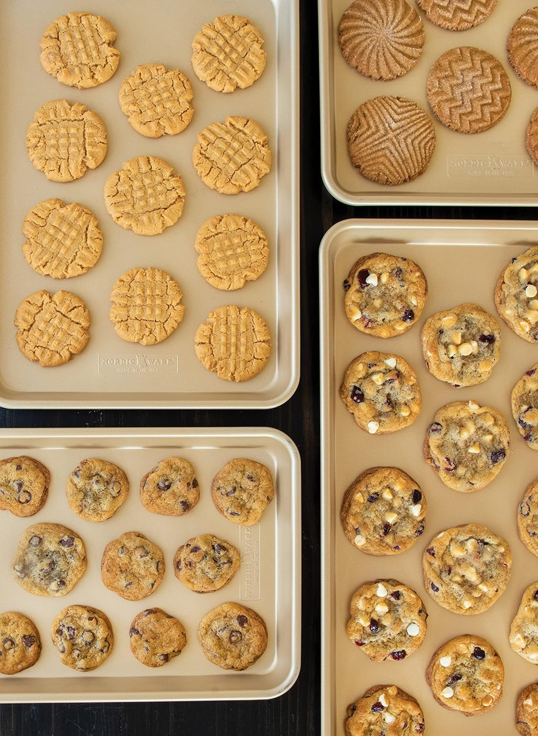 Nordic Ware Naturals Non-Stick Jelly Roll Baking Sheet, Gold, 15.125 X 10.625 image number 3