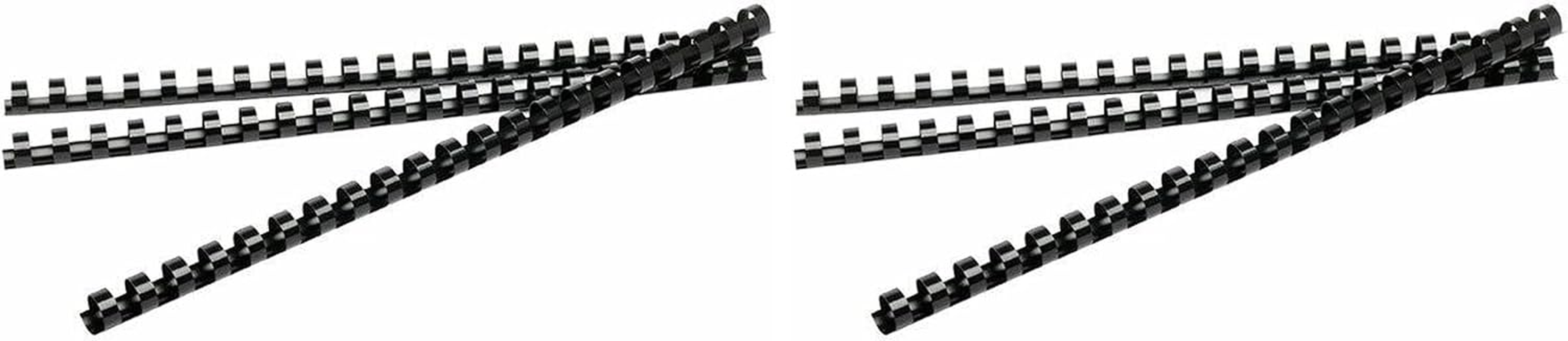 Rexel Binding Combs 100-Pack, 8 Mm, Black