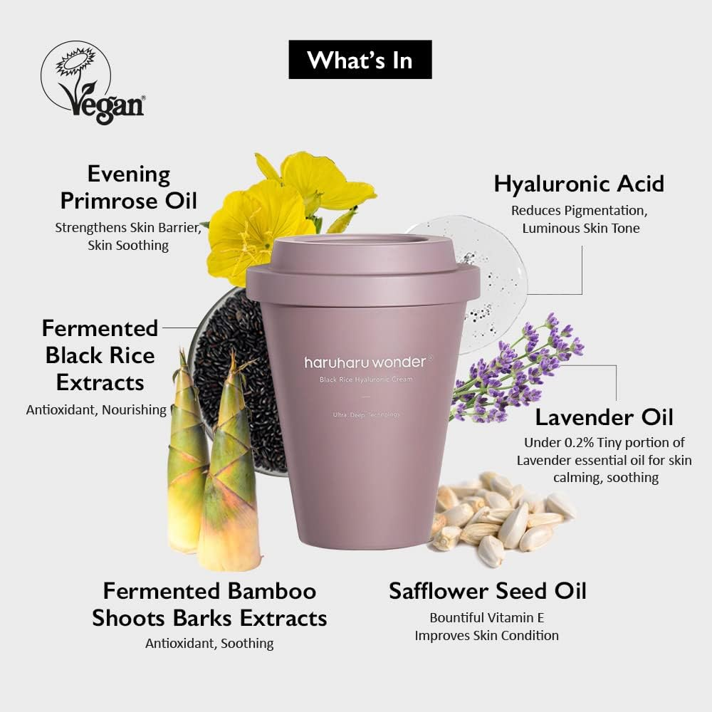 Haruharu Wonder Black Rice 10 Hyaluronic Cream 90 Ml image number 4