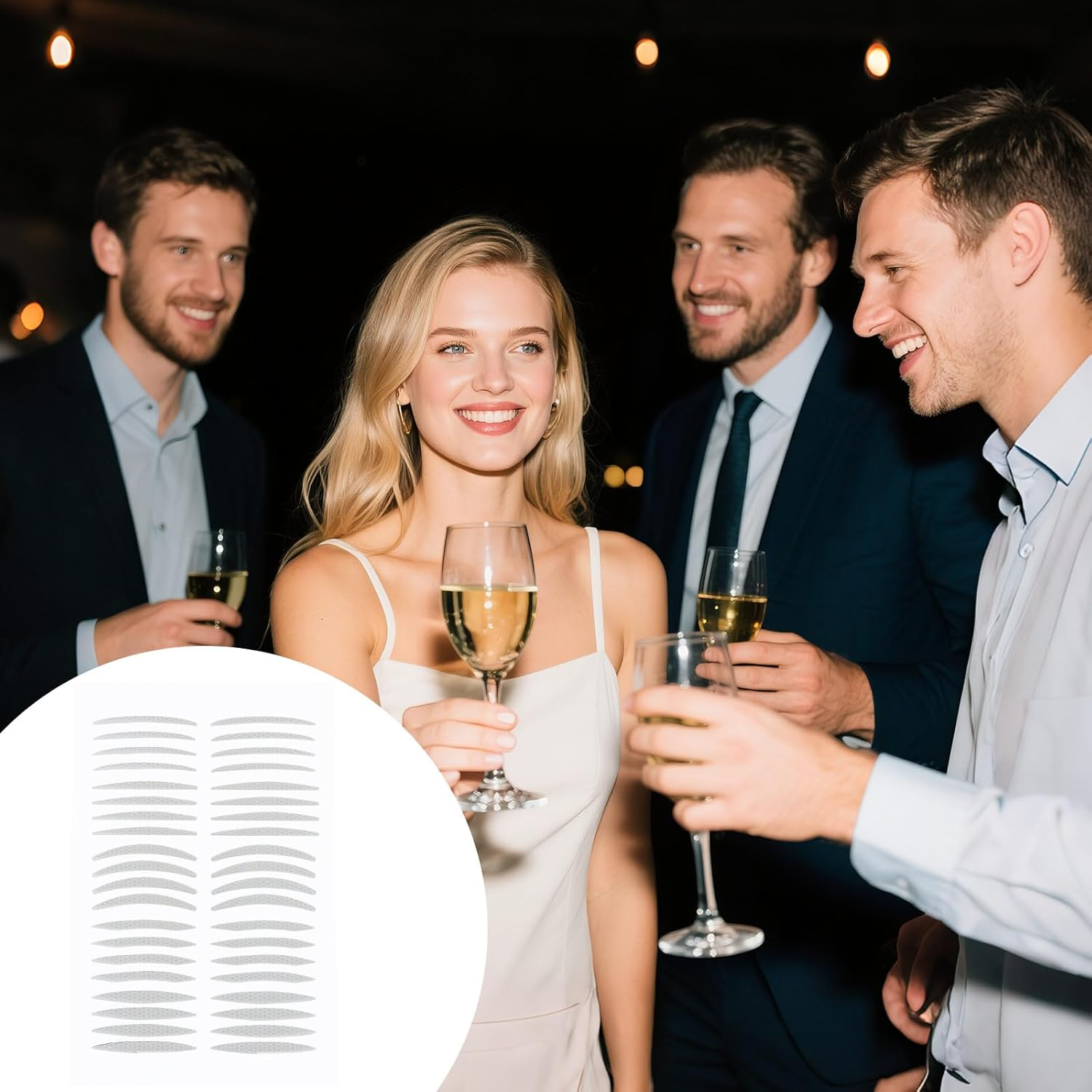 Lasuroa 400Pcs Invisible Eyelid Tape, 5 Style Long-Lasting Eye Lid Lifters with Fork & Tweezers Double Eye Lifting Tape for Instant Lift Hooded Droopy Uneven or Single Eyelids image number 6