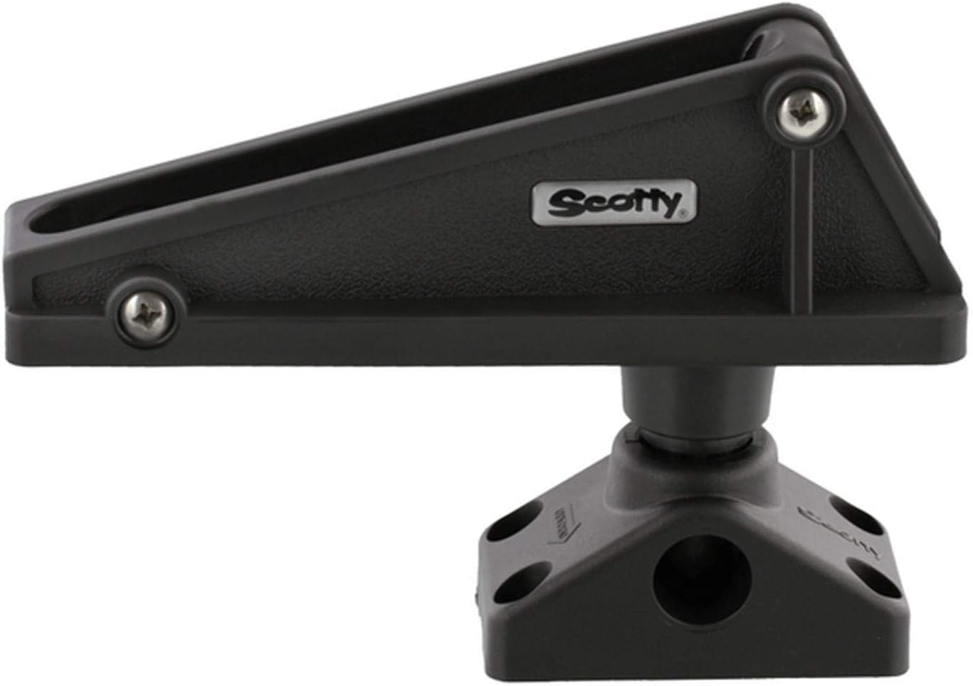 Scotty 620767#276 Anchor Lock W/ #241 Side Deck Mount, Black, Small