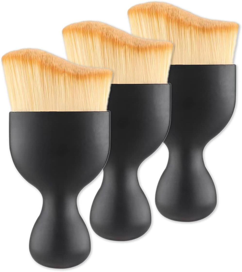 Car Interior Detailing Brush, Auto Interior Soft Hair Removal Brush,Car Brush, Car Cleaning Brush Interior Soft Bristles Detailing Brush Dusting Tool for Car,Home,Office,Computer,Keyboard (3PCS)