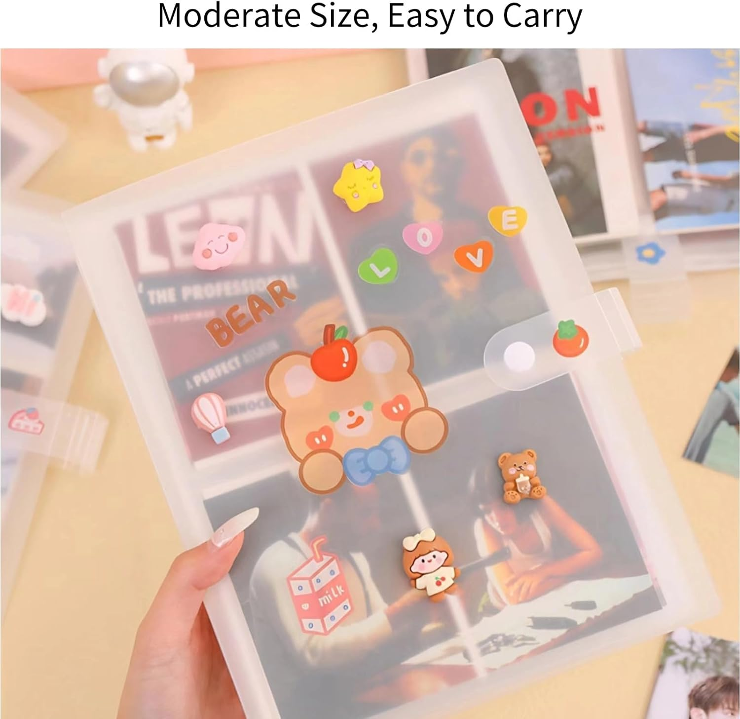 LILIP Polaroid Photo Album, Instax Mini Photo Album, Transparent and Large Capacity Picture Books Designed to Store Your Memories