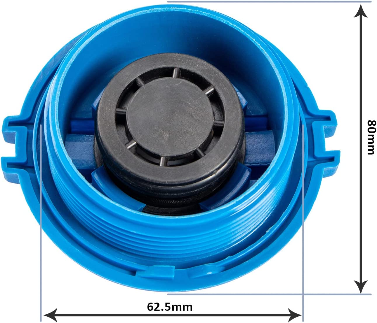 Emsea Radiator Expansion Tank Cap 3B0121321 95810644700 Blue Plastic Coolant Tank Lid Cap Compatible with Volkswagen Golf, Compatible with Audi A1 A3 A4 A6 image number 4
