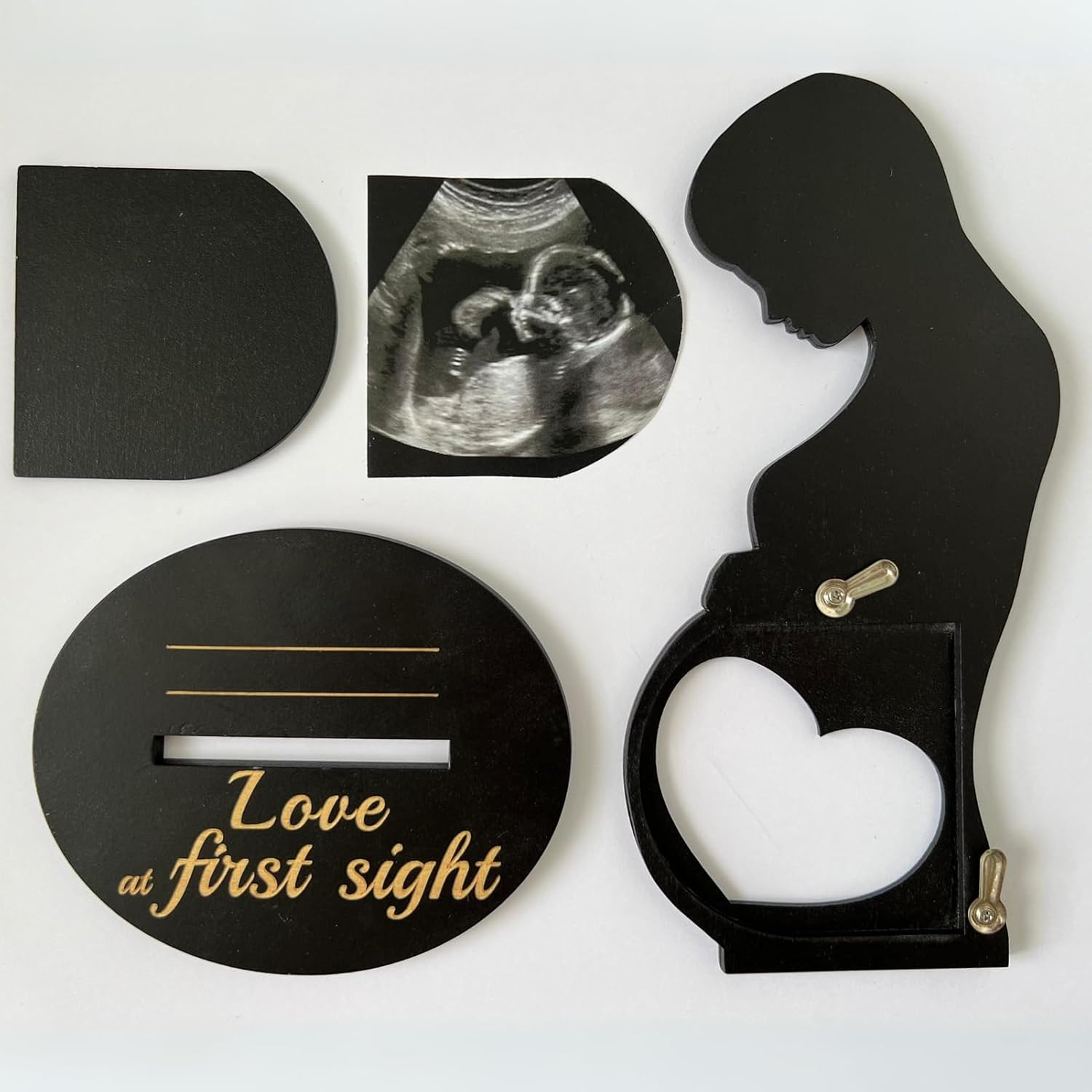 Heart'S Sign Baby Scan Picture Frames - Baby Scan Photo Frames Pregnancygifts for New Mum to Be | Uniquescan Framegifts for Pregnant Women, 20X12X0.5 Cm image number 3