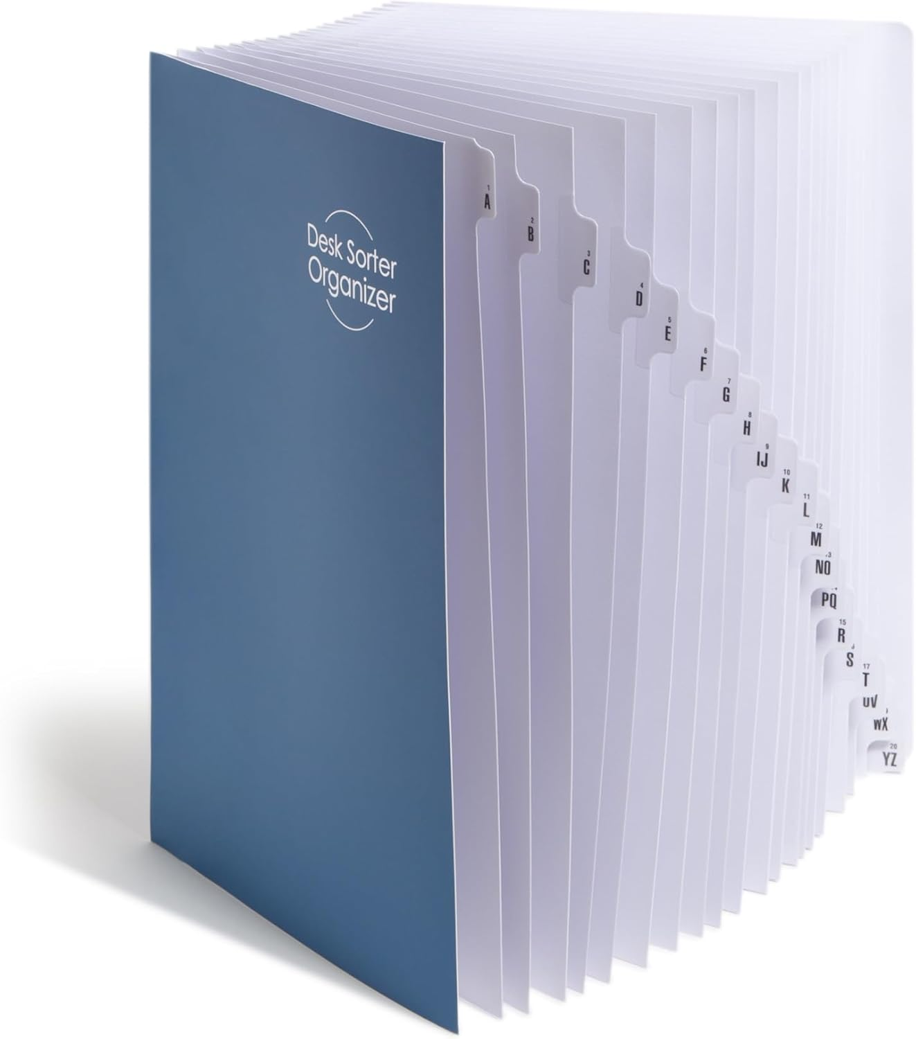 Smead Desk File/Sorter, Alphabetic (A-Z) and Numeric (1-20), 20 Dividers, Legal Size, Dark Blue (89237) image number 3