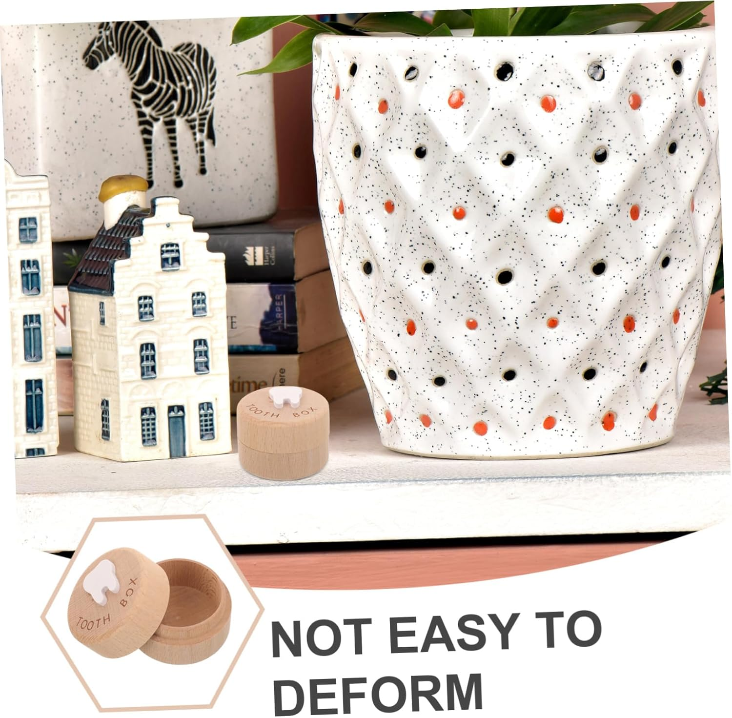 Deciduous Tooth Box Boys and Girls Tooth Holder Organizer Milestone Keepsake Box Storage Container image number 5