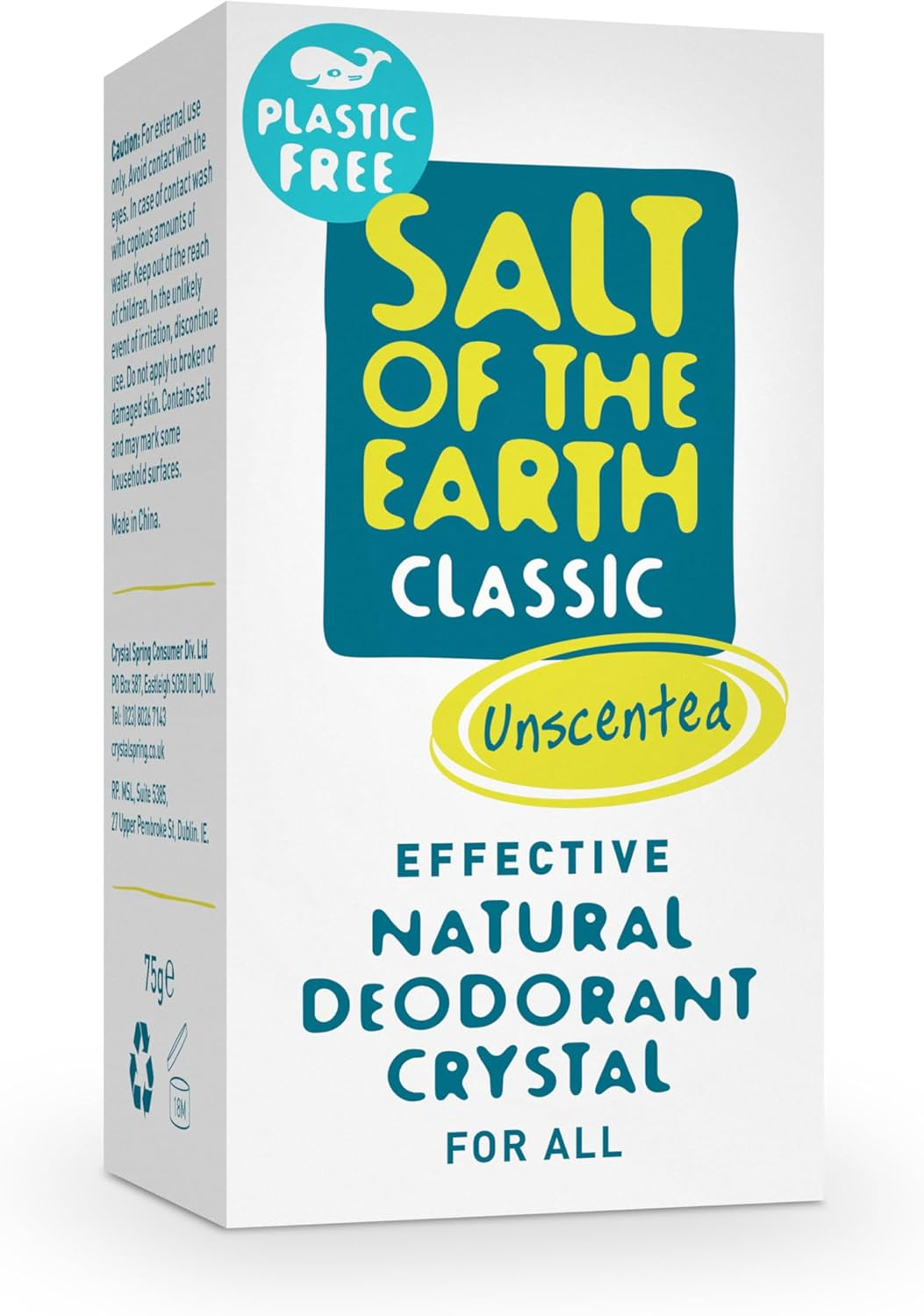 Salt of the Earth Natural Deodorant Crystal without Plastic, Odourless, No Perfume, Vegan, Long-Lasting Protection, No Animal Testing - 75 G image number 5