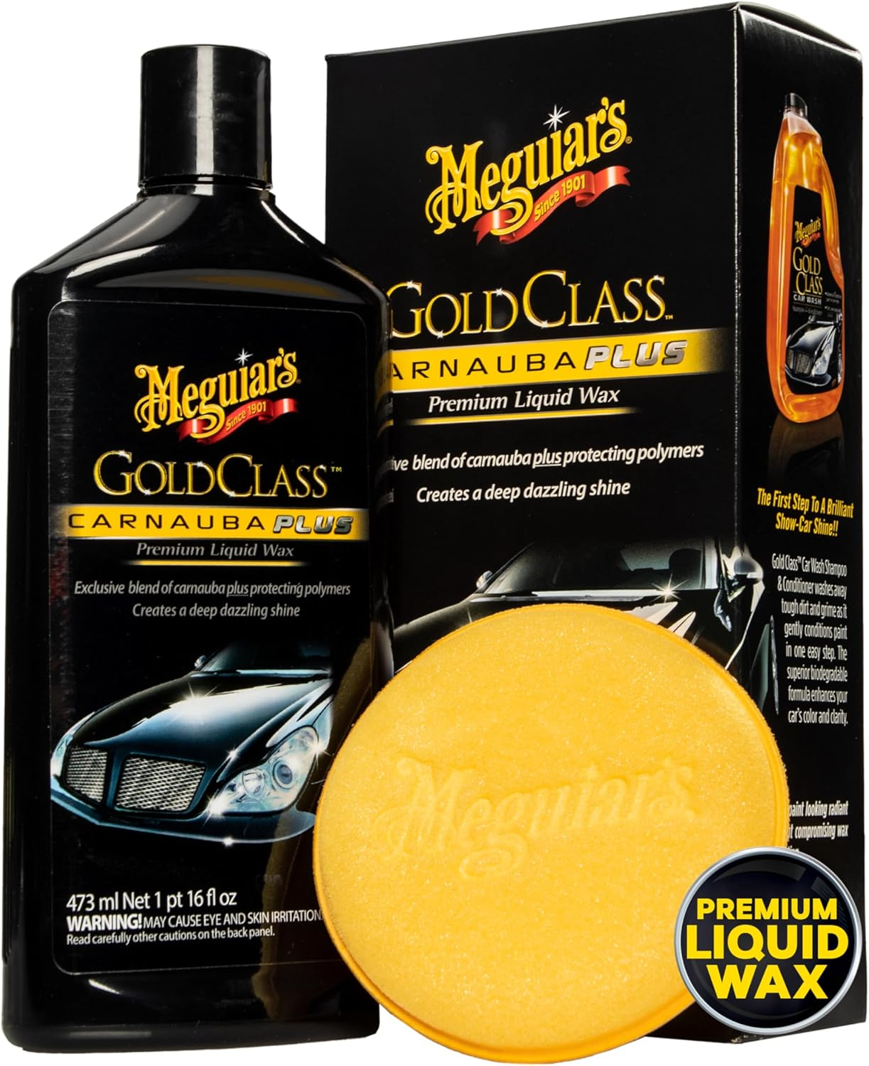 Meguiar'S Gold Class Carnauba plus Liquid Wax, 16 Oz image number 3