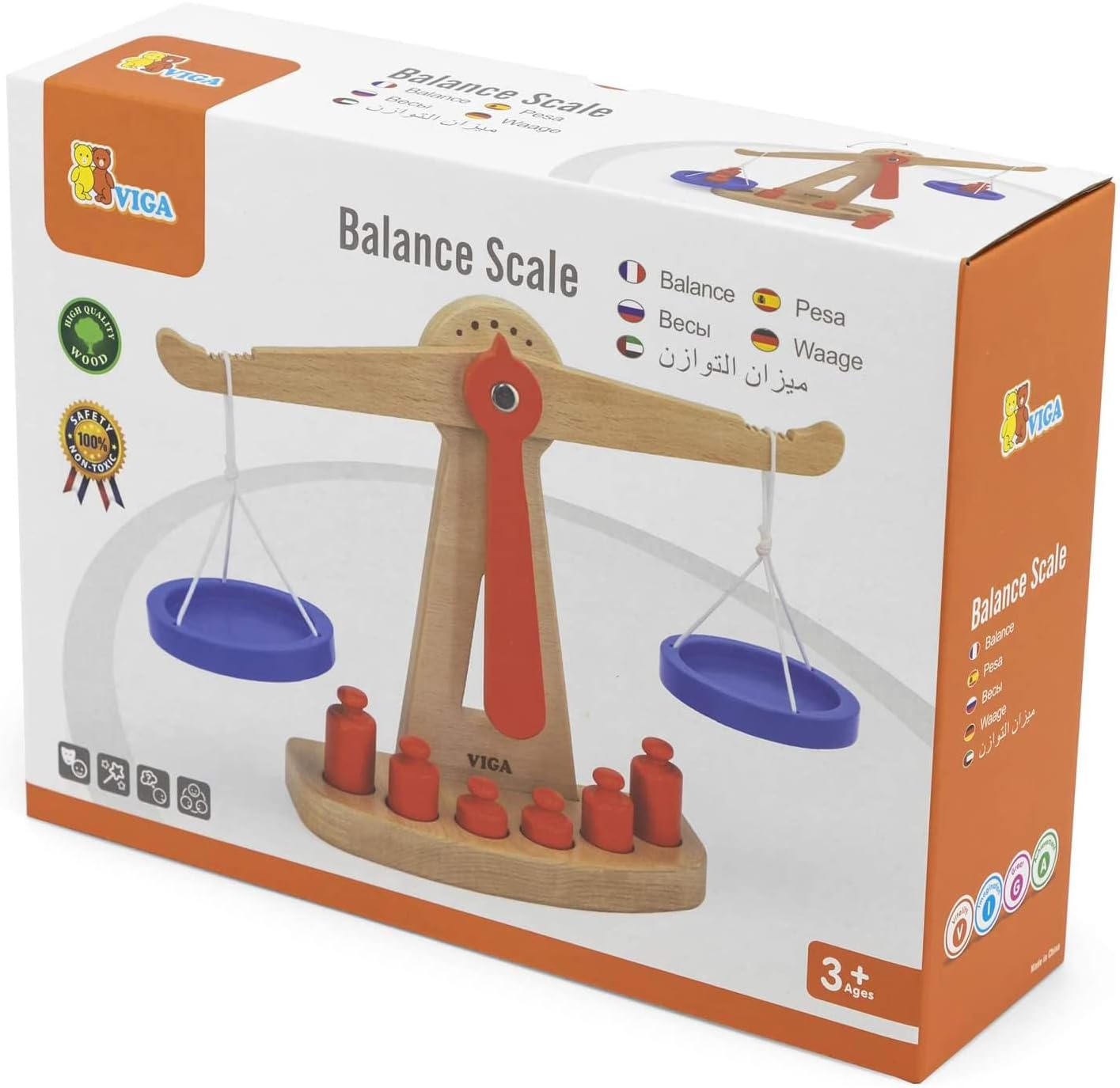 Viga Balance Scale Educational Toy image number 2