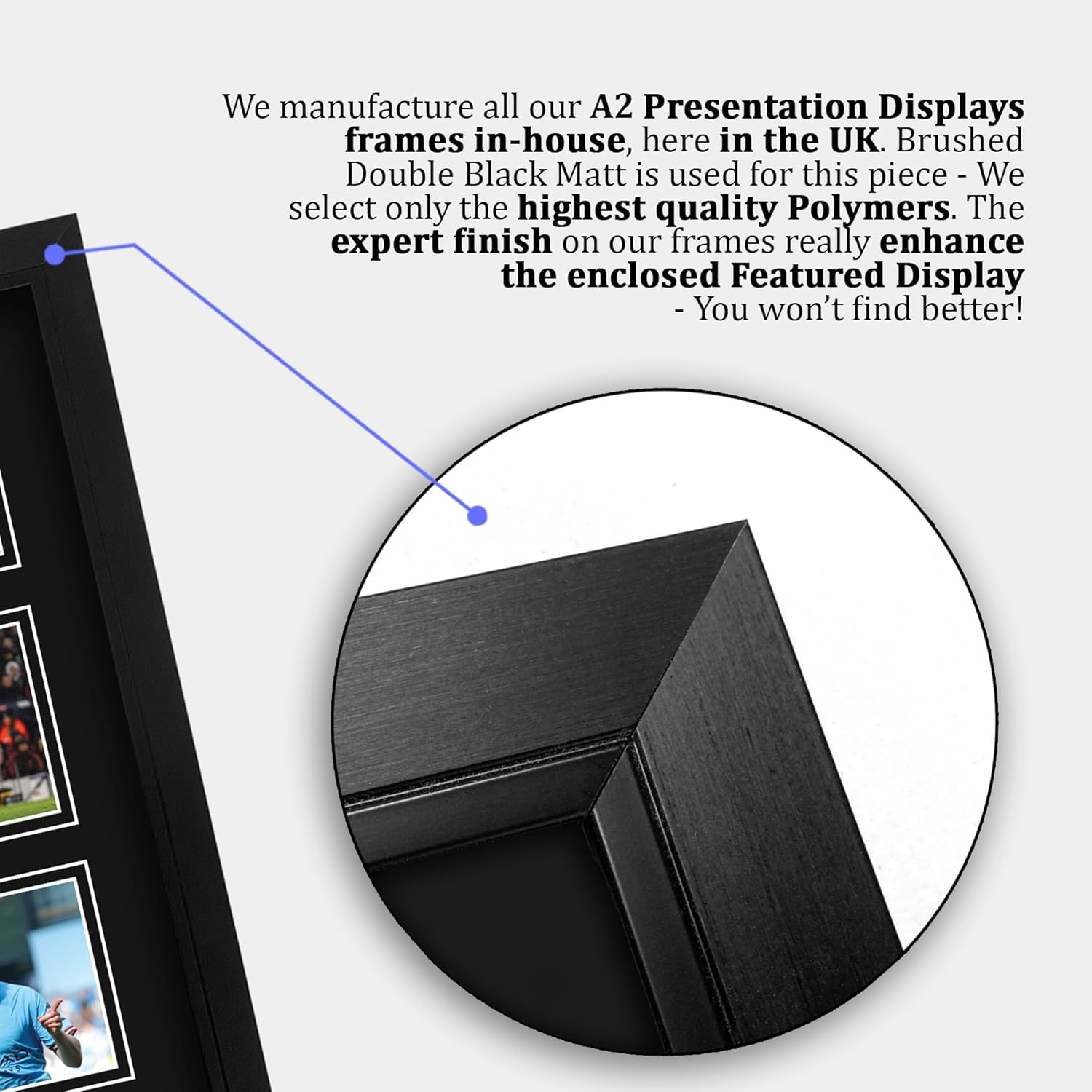 HWC Trading Kevin De Bruyne Manchester City Printed Memorabilia Signed Autograph Photograph Display for Football Fans and Supporters - A2 Framed image number 4