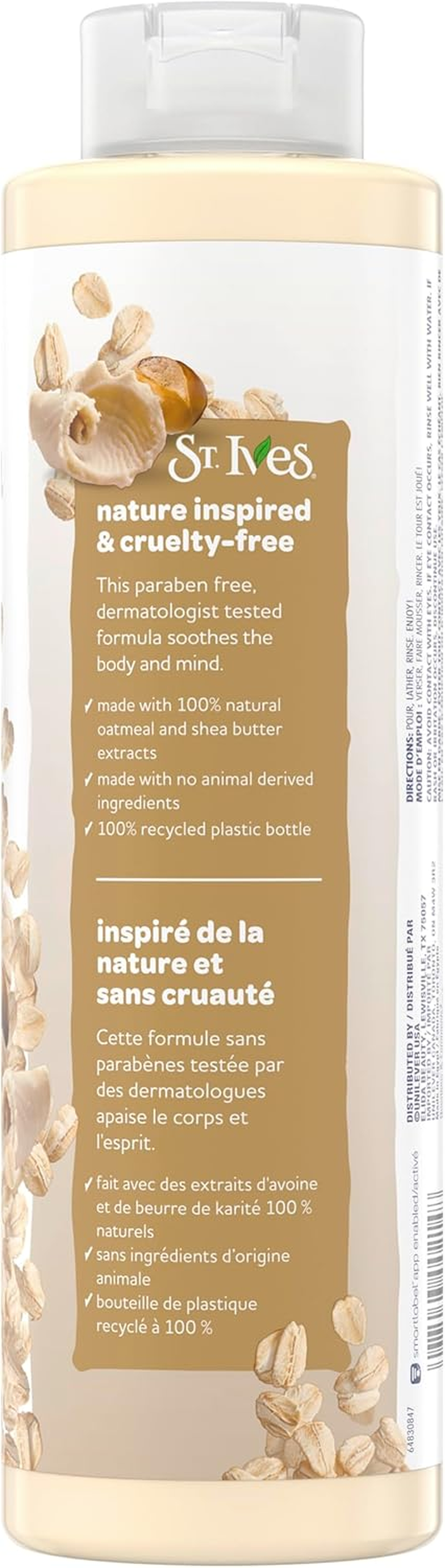 ST. Ives Oatmeal and Shea Butter Body Wash 650 Ml image number 6