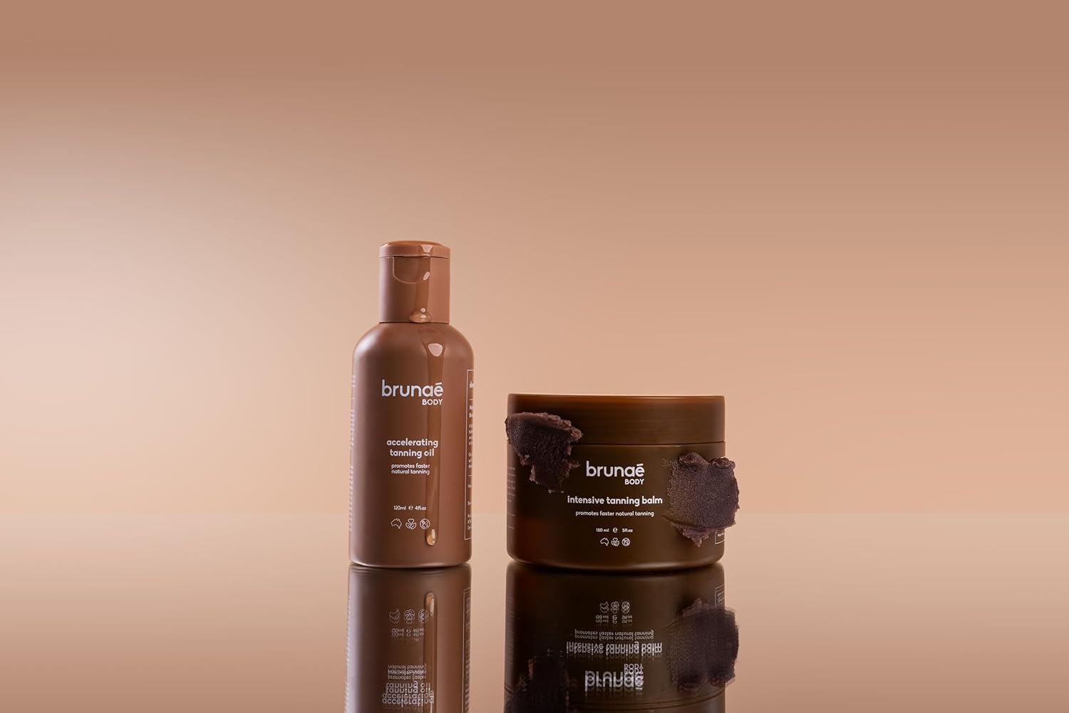 Brunae Body Tanoholic Duo - Accelerating Tanning Oil & Tanning Balm for Faster, Deeper Tan image number 4