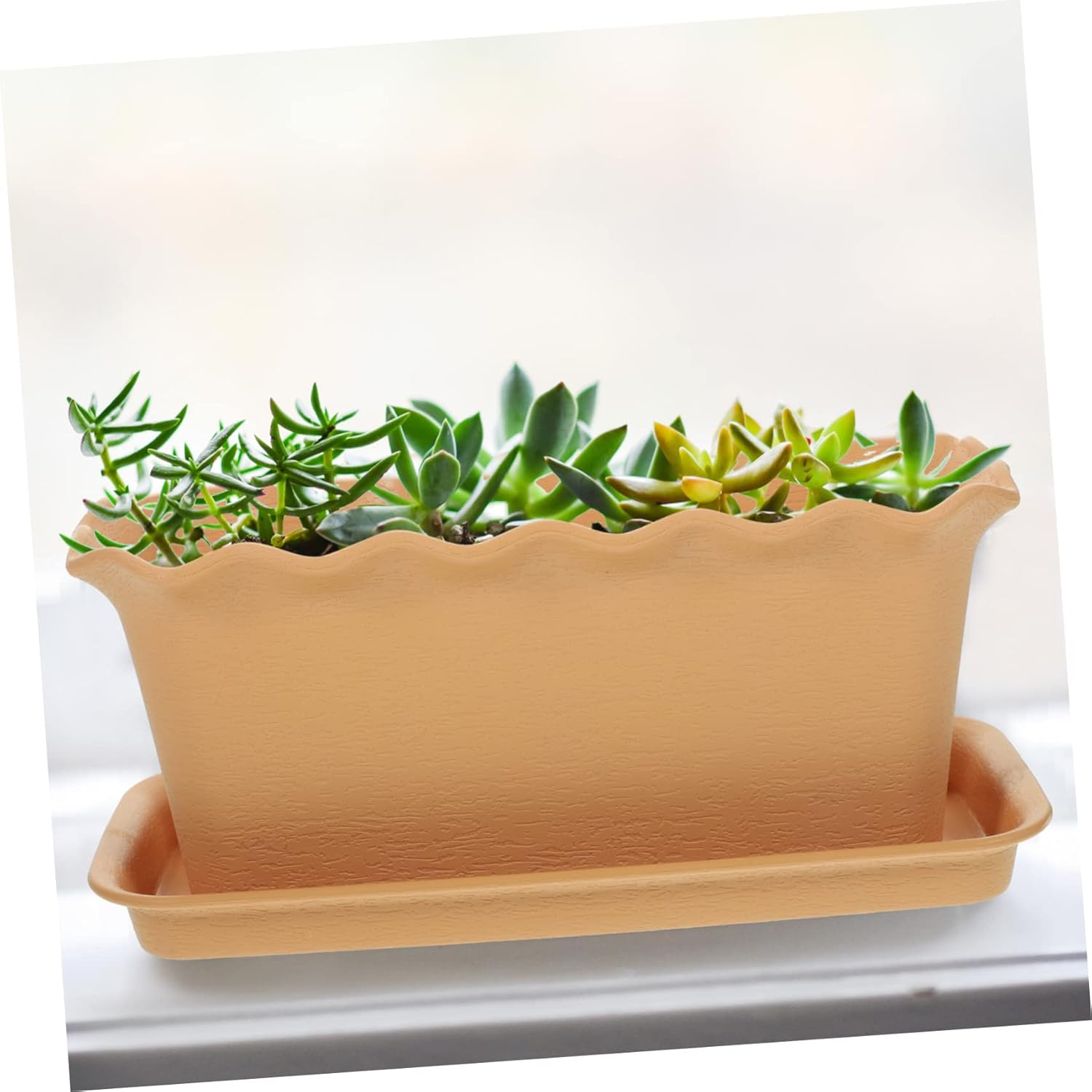 1Set Planting Container for Use Lightweight Flower Pot Tray for Vegetables Garden Decor Multipurpose Planter Box image number 5