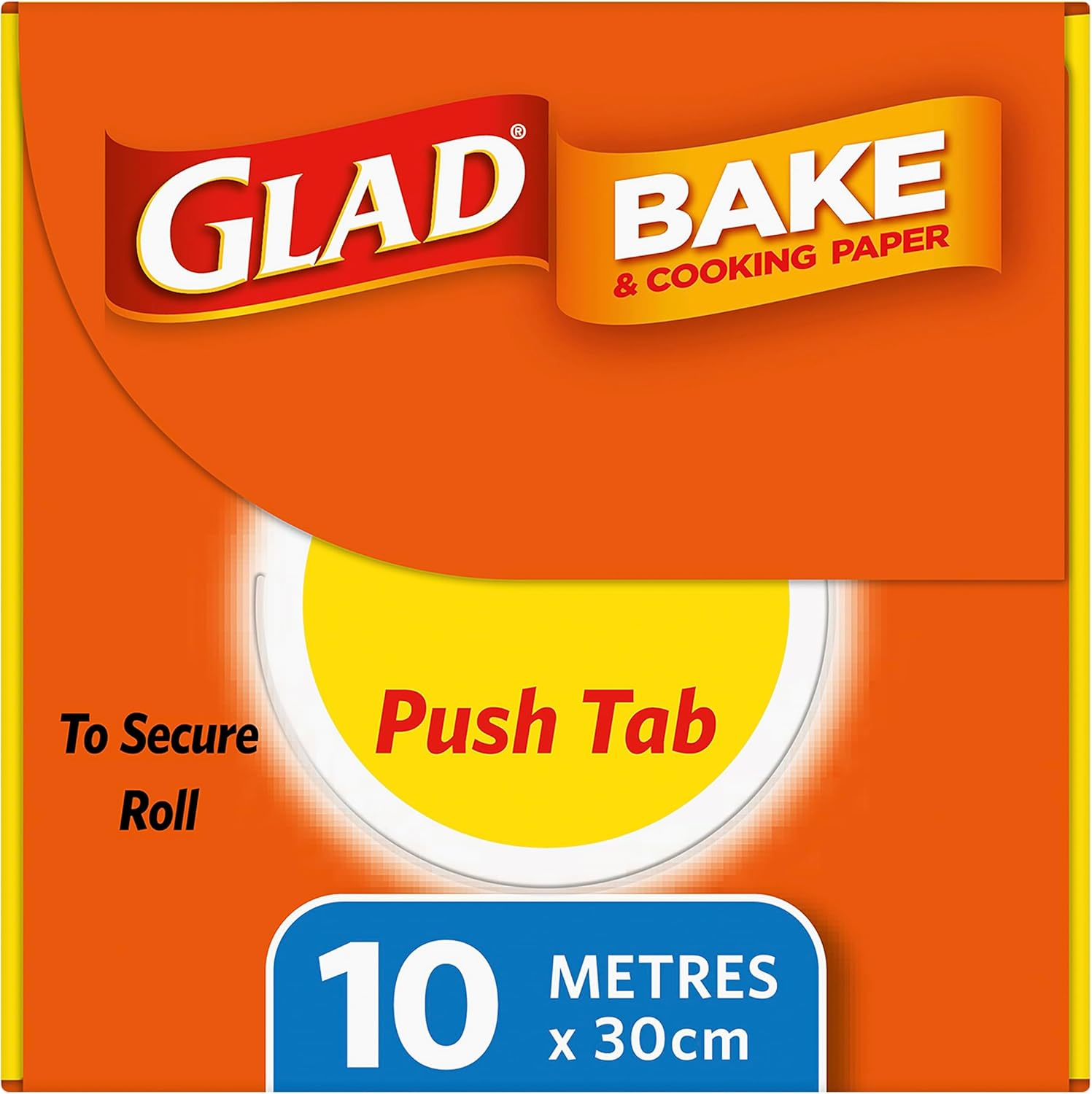 Glad Bake and Cooking Paper, 10 Metre Non-Stick Baking Paper from Glad for Everyday Use, 10M X 30Cm, 1 Count