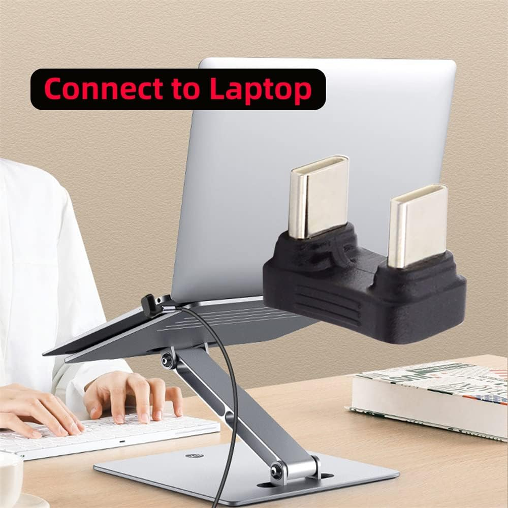 Xiwai opposite U Shape Back Angled 480Mbps USB-C Type C Male to Male Coupler Extender Power Data Adapter for Power Bank Phone Laptop image number 3