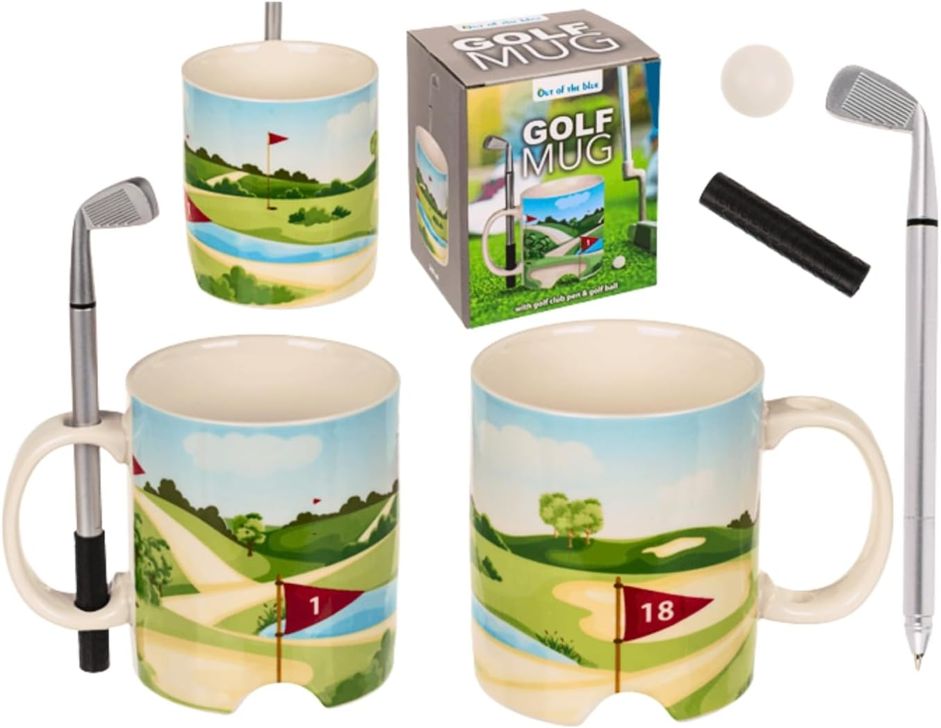 Out of the Blue Golf Course Mug with Golf Club Pen and Golf Ball image number 3
