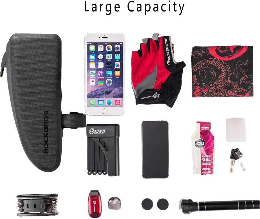 ROCKBROS Bike Frame Bag Top Tube Bag Bicycle Front Phone Bag Cycling Accessories Pouch Water Resistant IP64