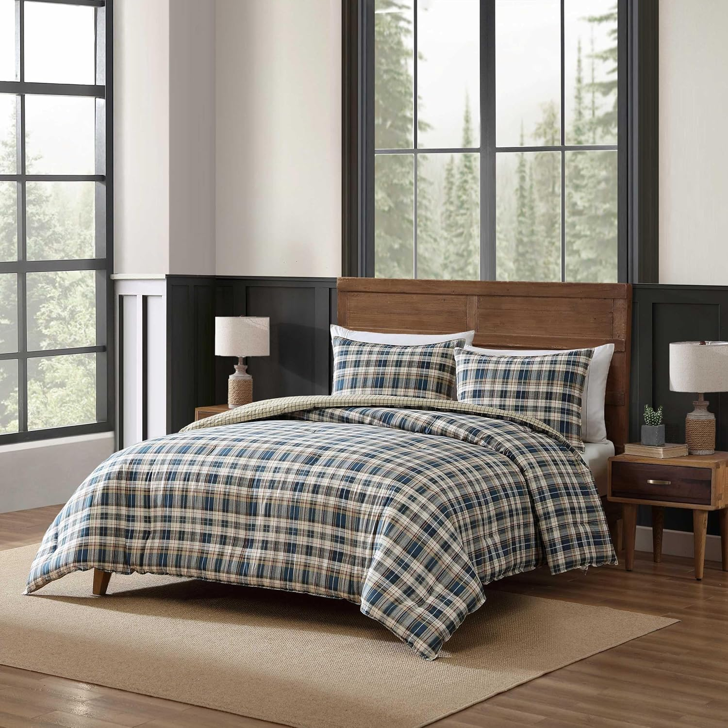 Eddie Bauer Port Gamble Duvet Cover Set, King image number 3