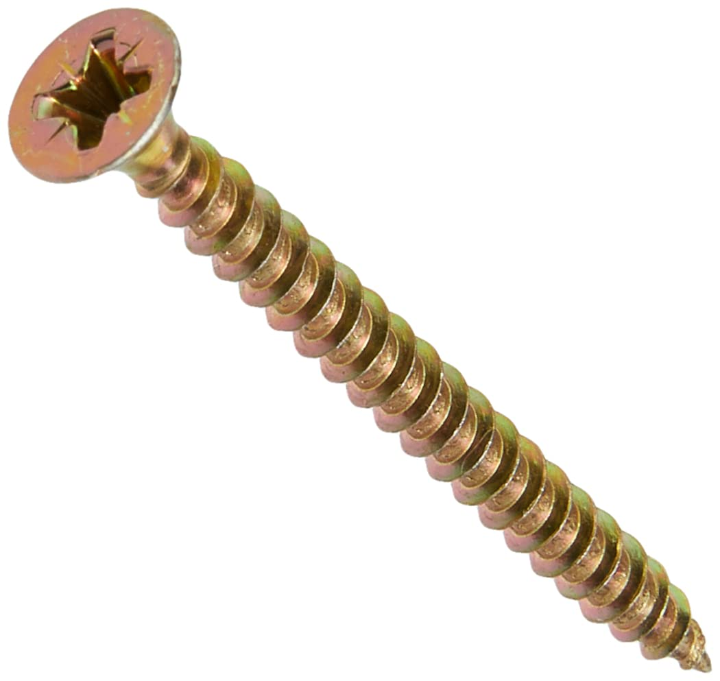Forgefix Multi-Purpose Single Thread Screws | 3.5 X 35Mm | Zinc Yellow Passivated | Box 200 image number 3