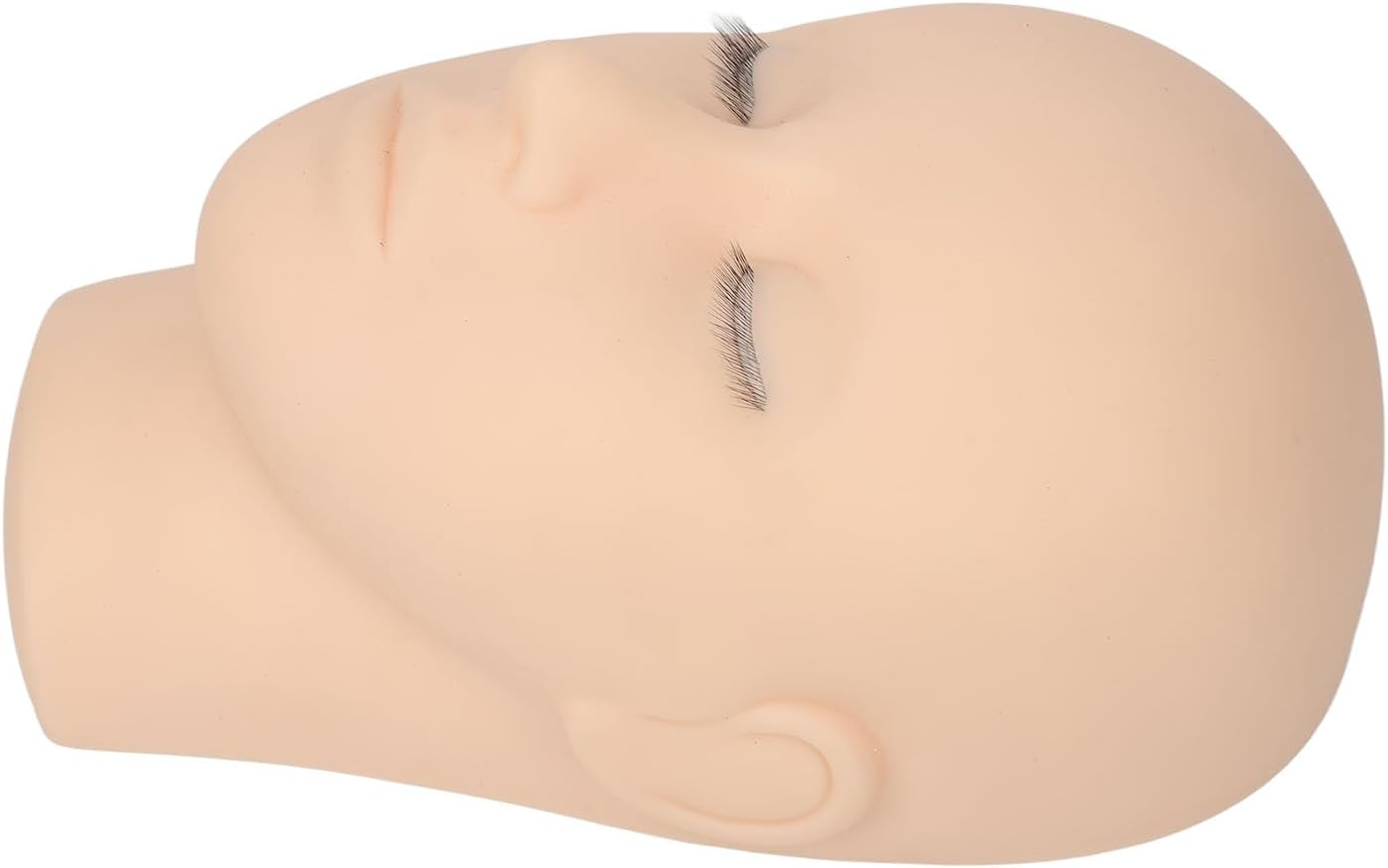 OVAQUIXI Lash Mannequin Head Silicone Makeup Mannequin Authentic Feel for Eyelash Extension Training